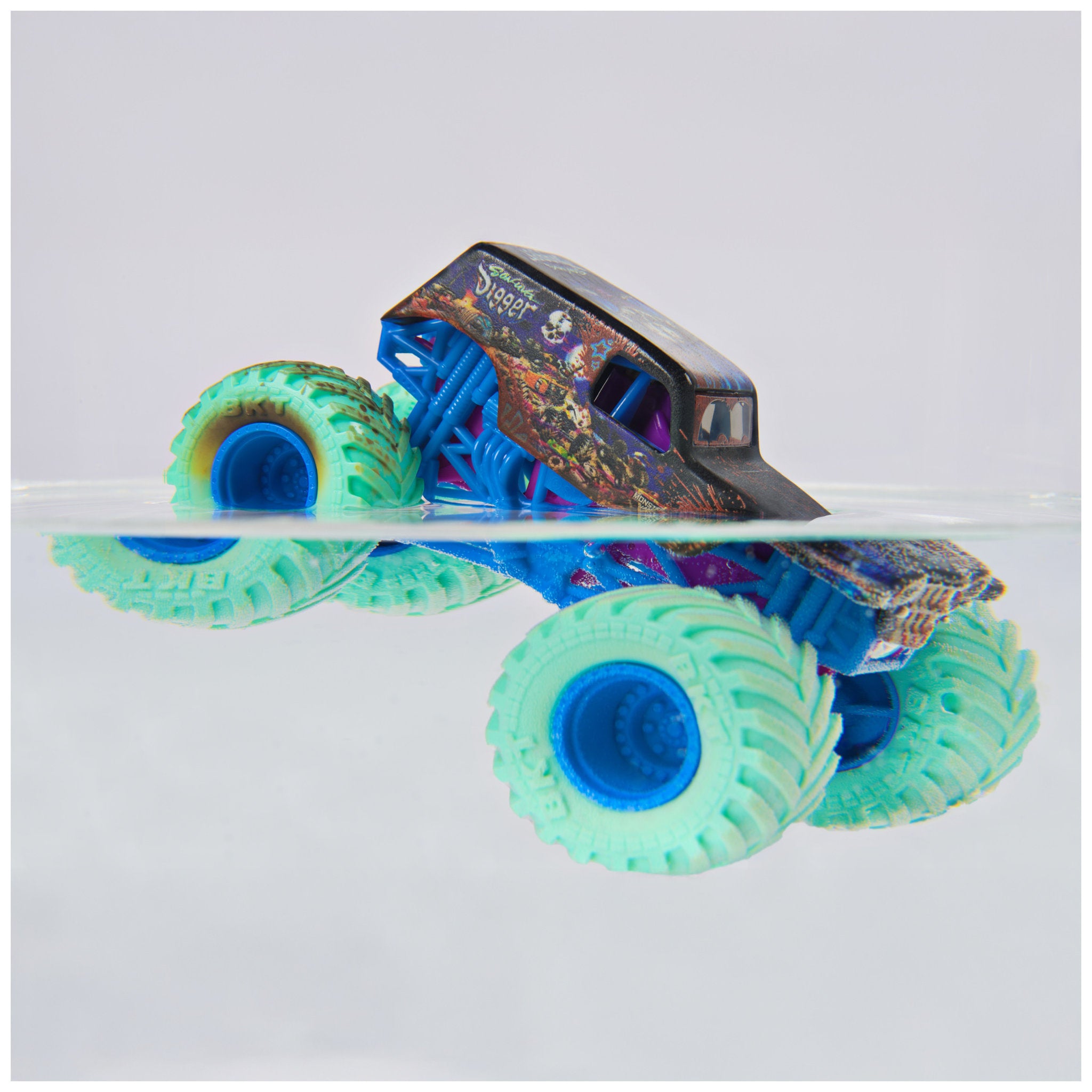 Monster Jam 1:64 Mud Blasters Colour Change - Sonuva Digger