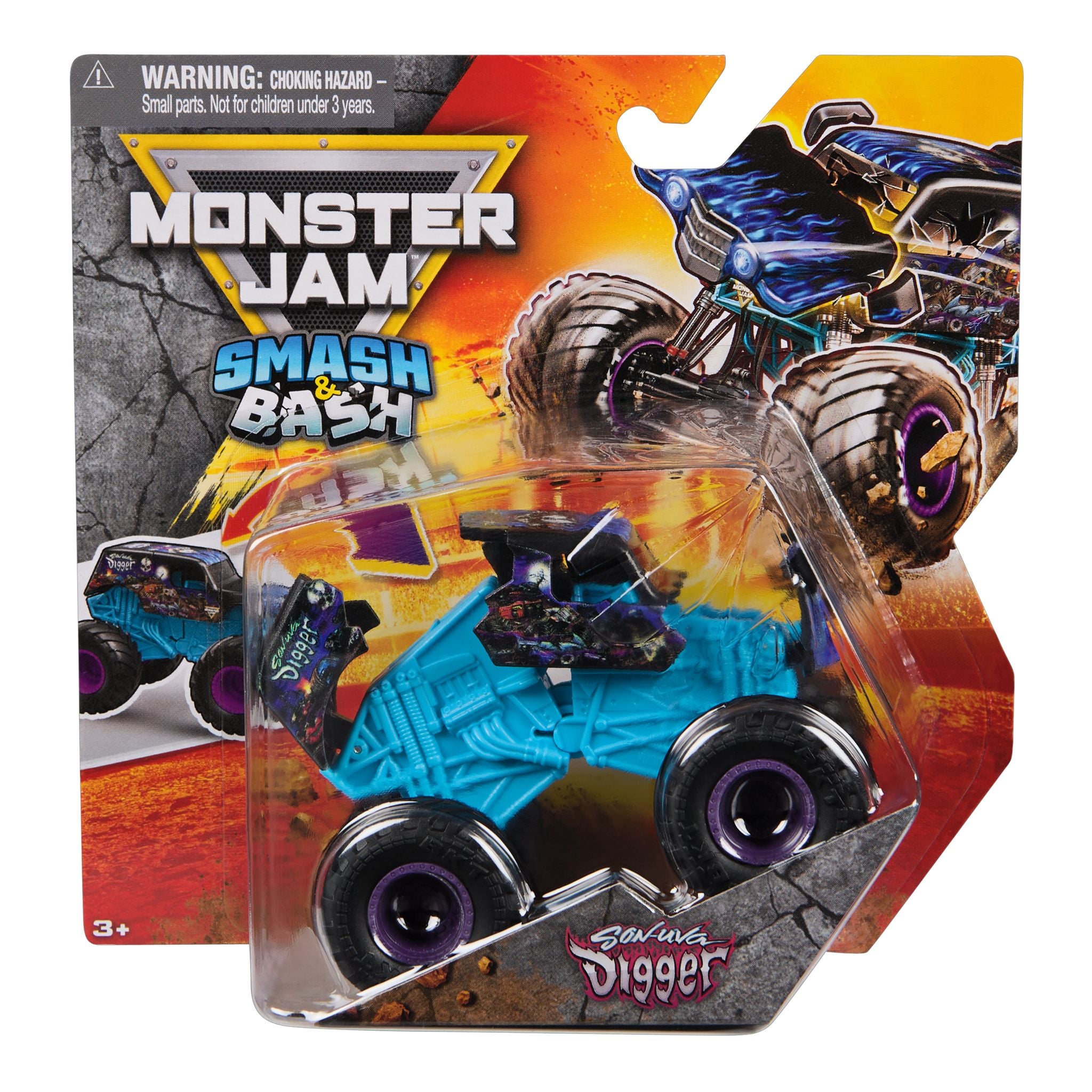 Monster Jam 1:64 Smash & Bash Son Uva Digger