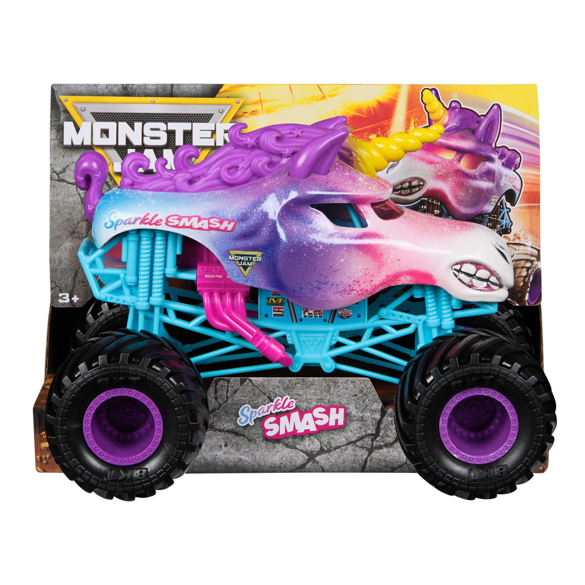 Monster Jam Sparkle Smash Diecast Truck