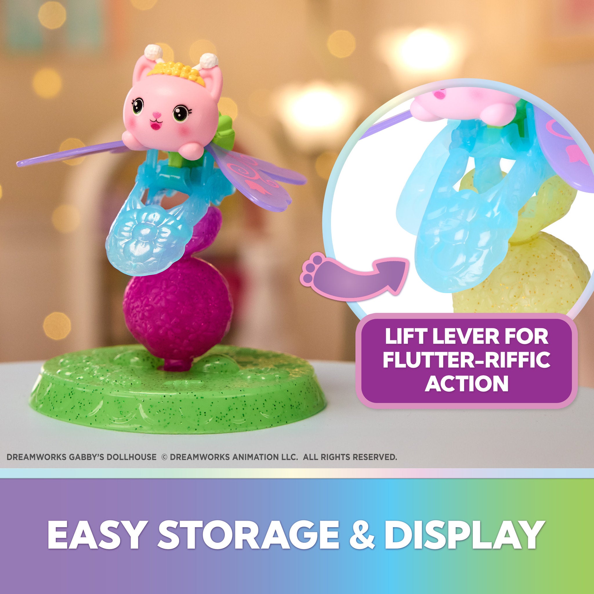 Gabby's Dollhouse Fairylandia Flutter Fairy Rings - Kitty Fairy
