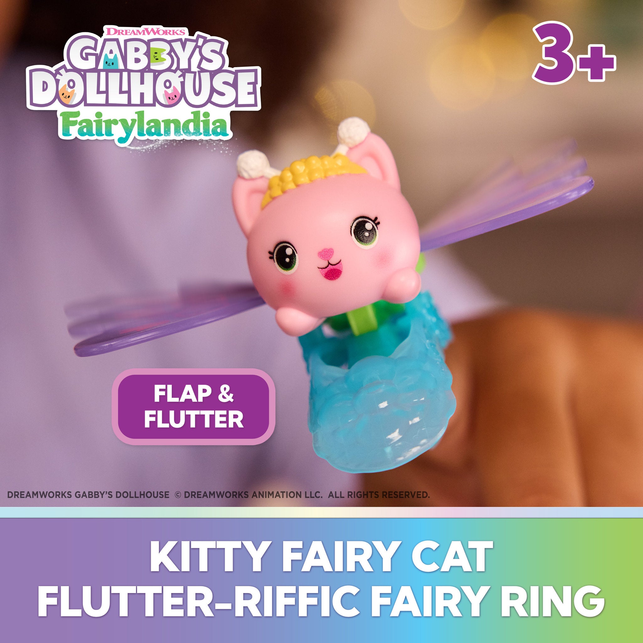 Gabby's Dollhouse Fairylandia Flutter Fairy Rings - Kitty Fairy