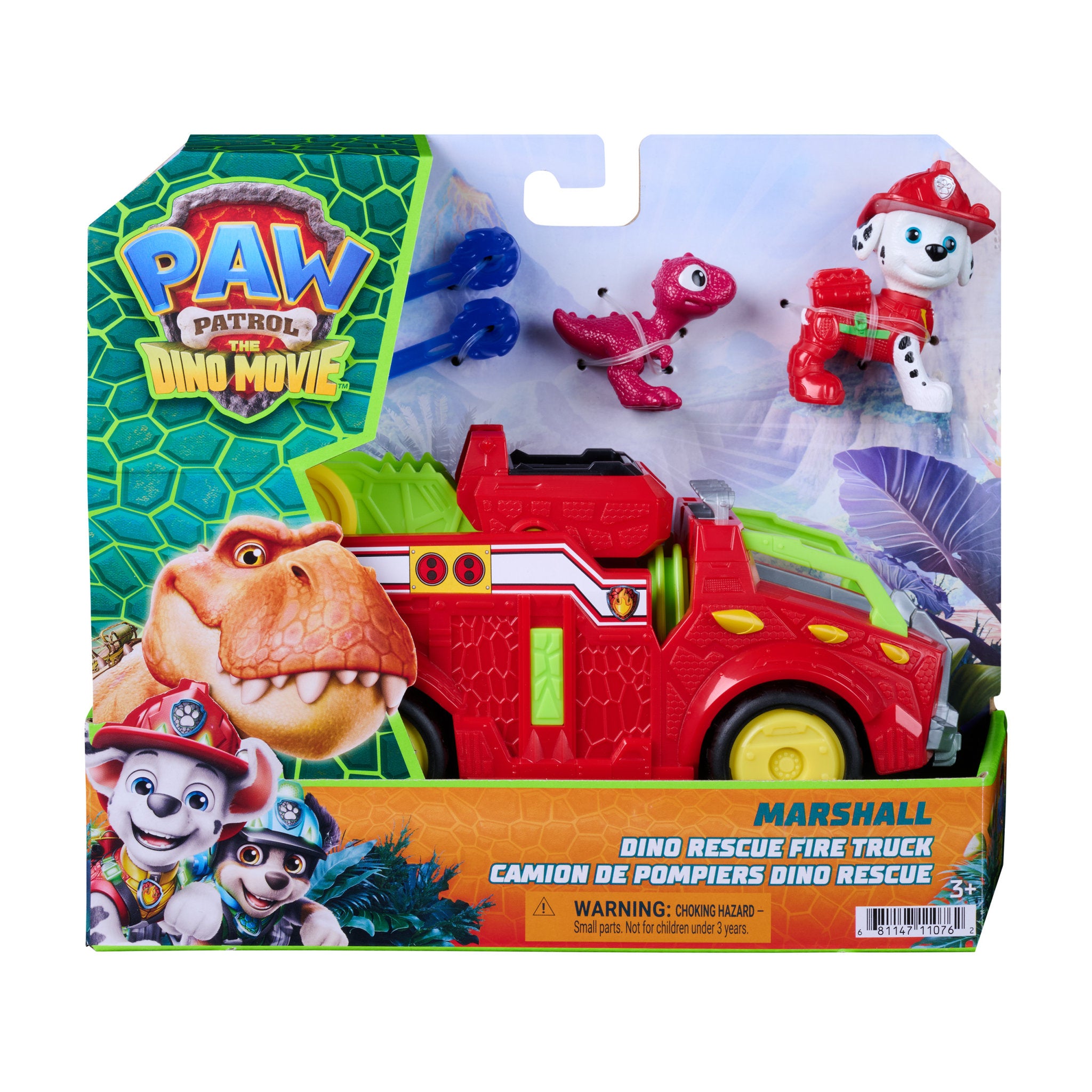 PAW Patrol The Dino Movie Marshall Dino Rescue Fire Truck