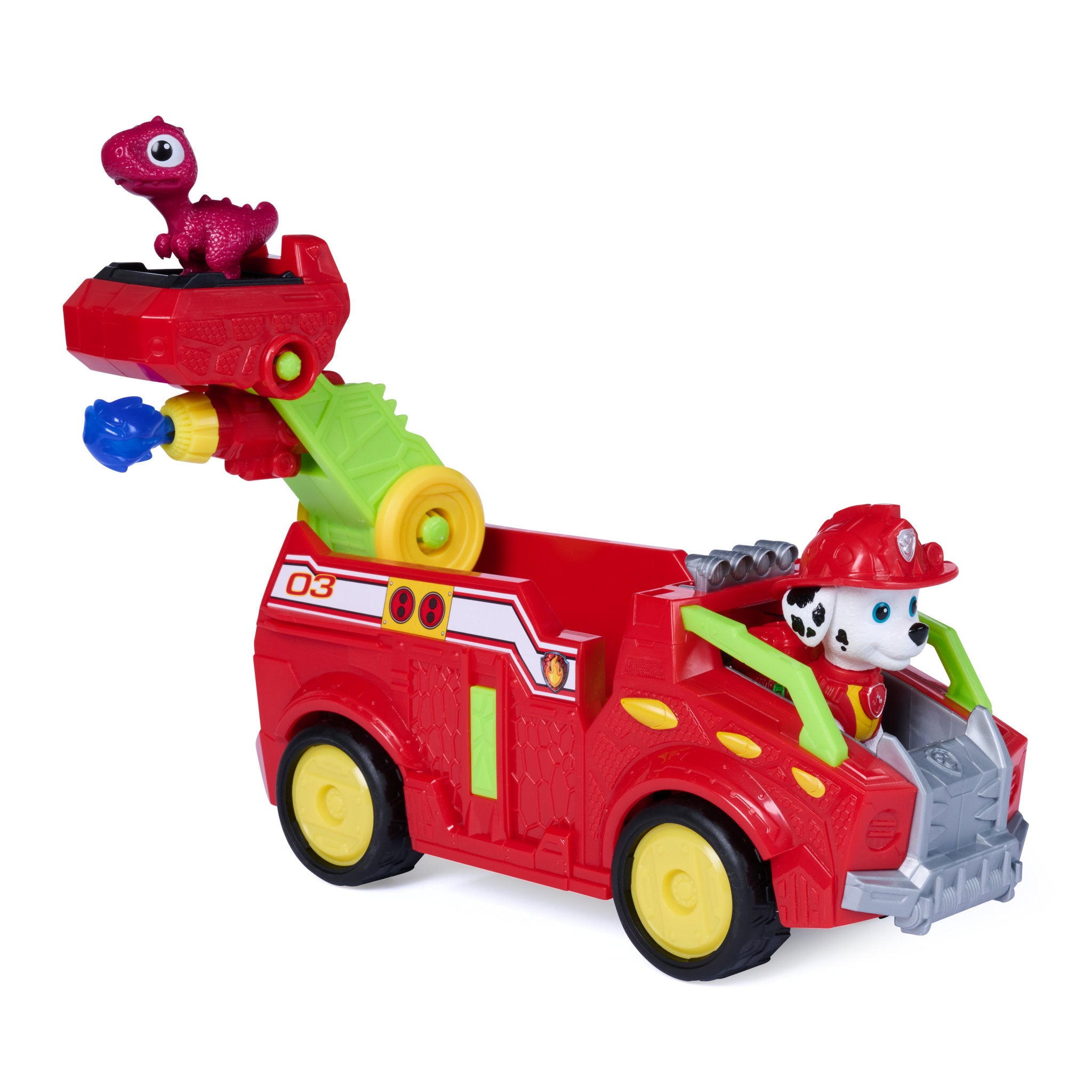 PAW Patrol The Dino Movie Marshall Dino Rescue Fire Truck