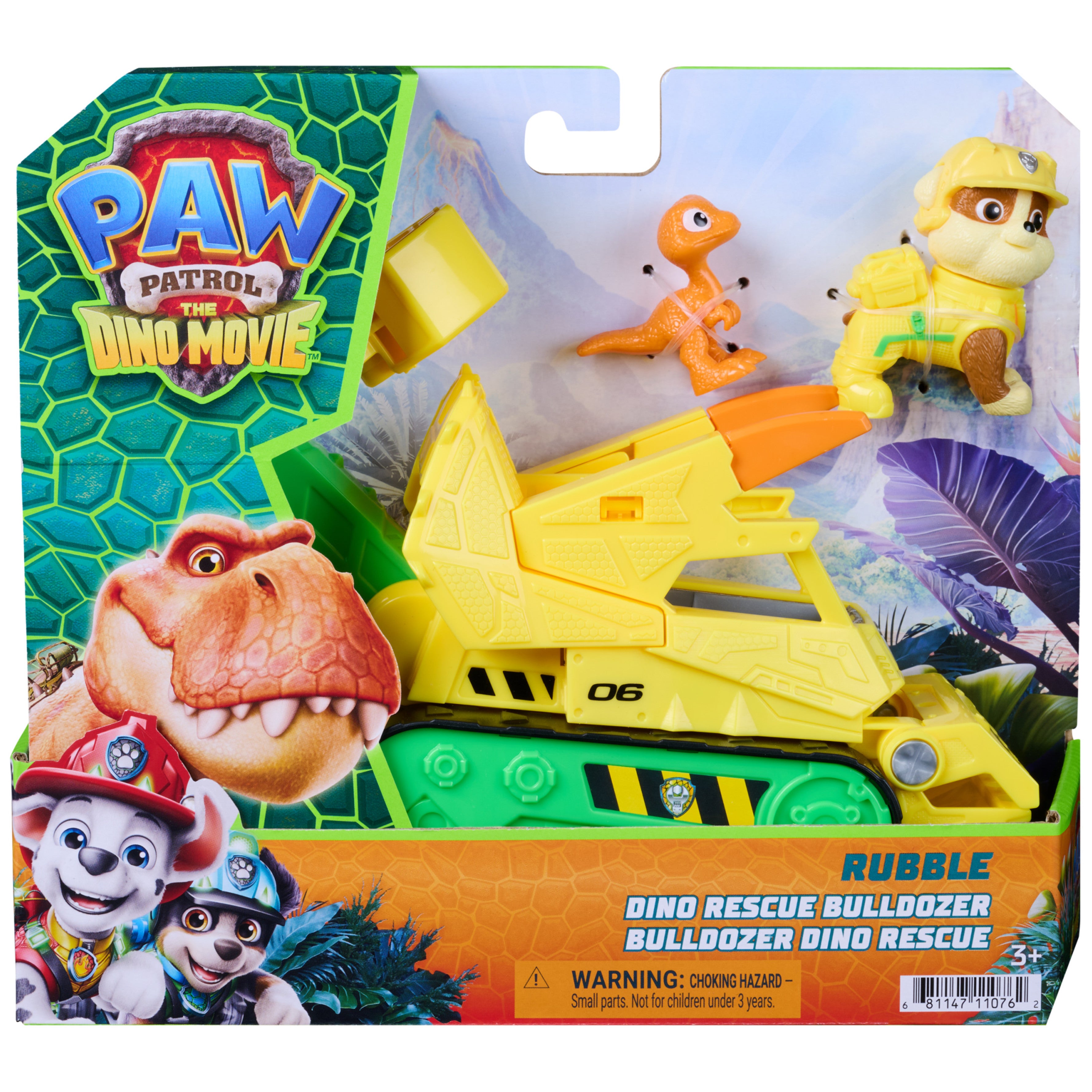 PAW Patrol The Dino Movie Rubble Dino Rescue Bulldozer