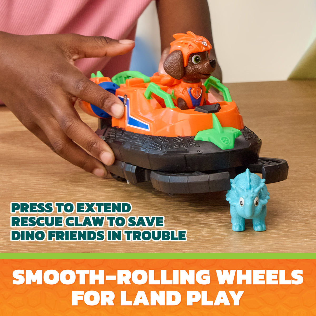 PAW Patrol The Dino Movie Zuma Dino Rescue Hovercraft