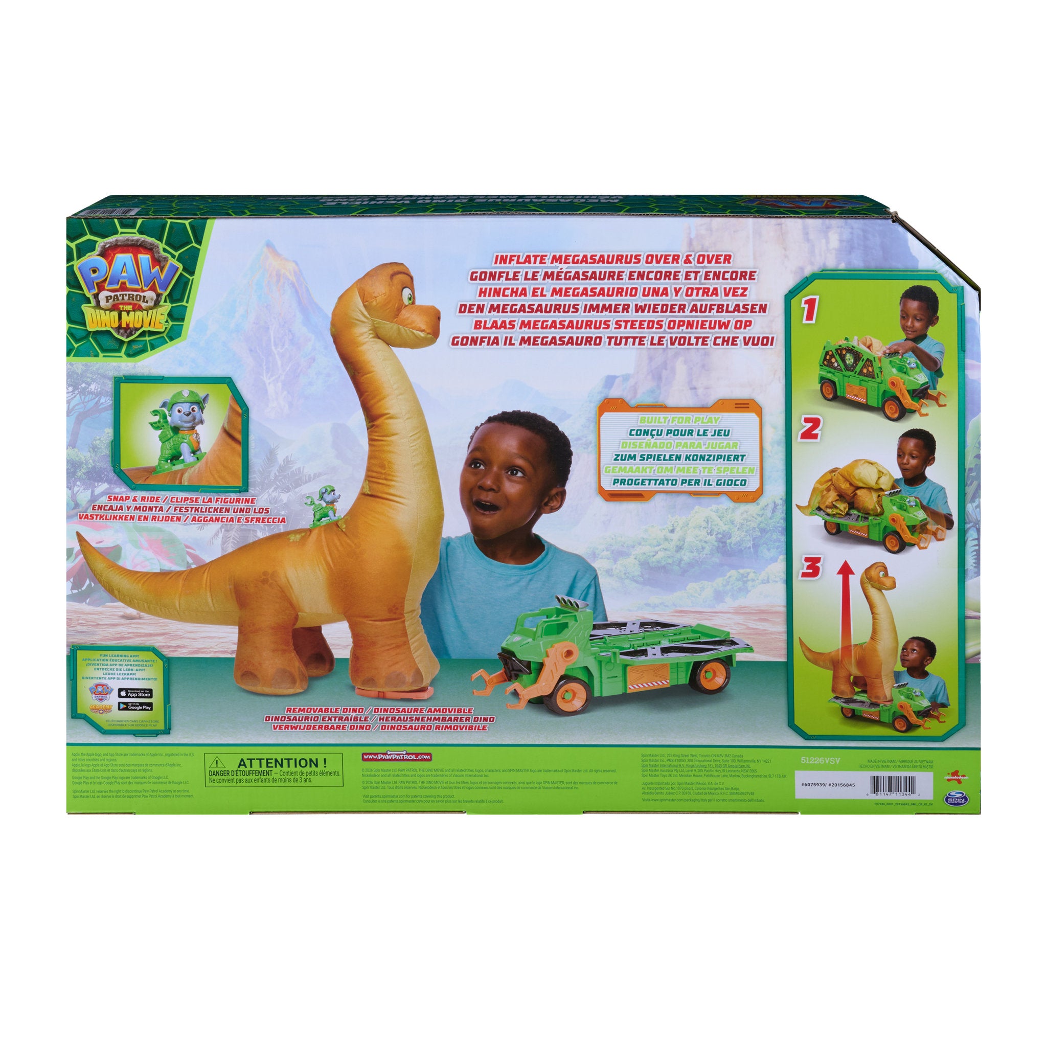 PAW Patrol The Dino Movie Megasaurus Dino Vehicle