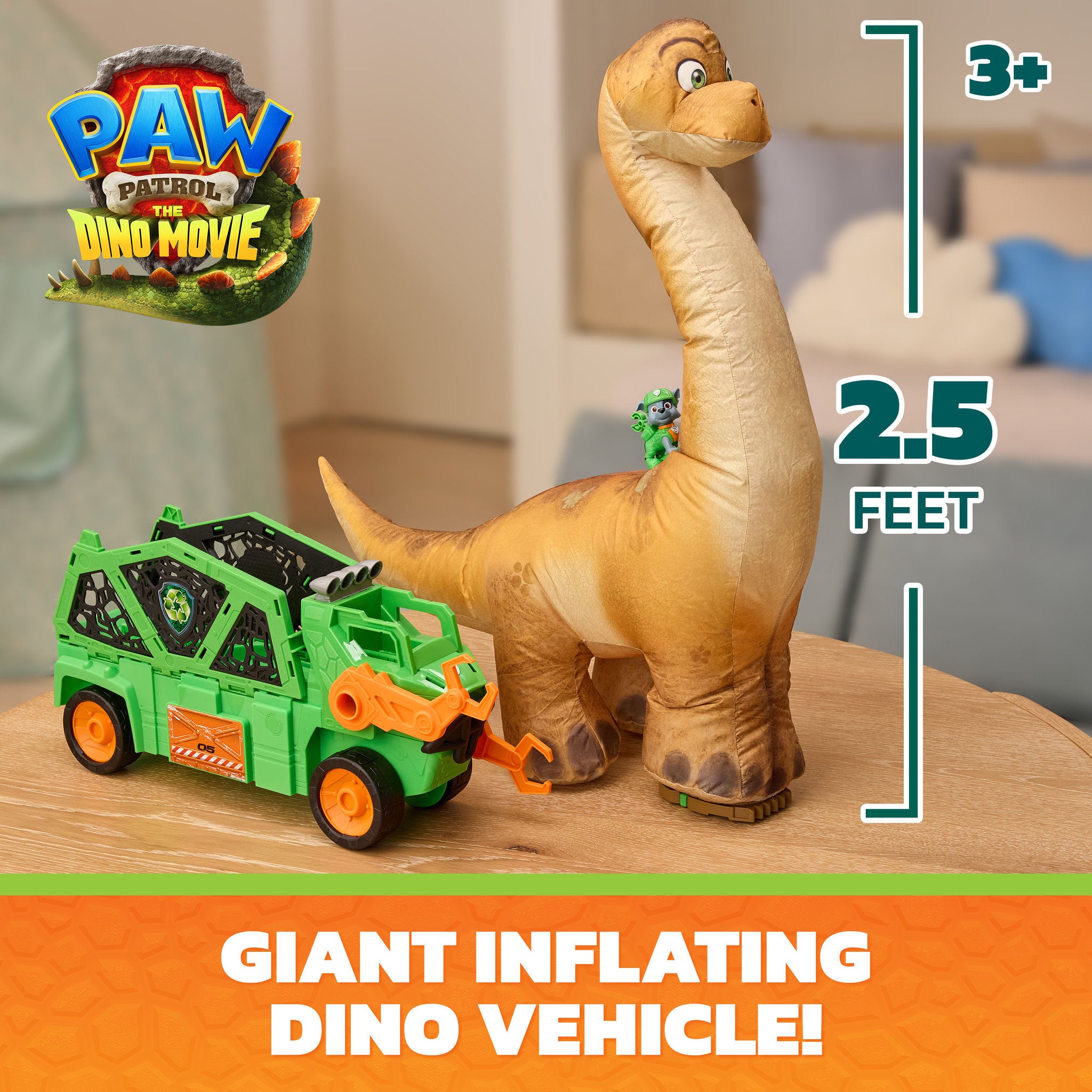 PAW Patrol The Dino Movie Megasaurus Dino Vehicle