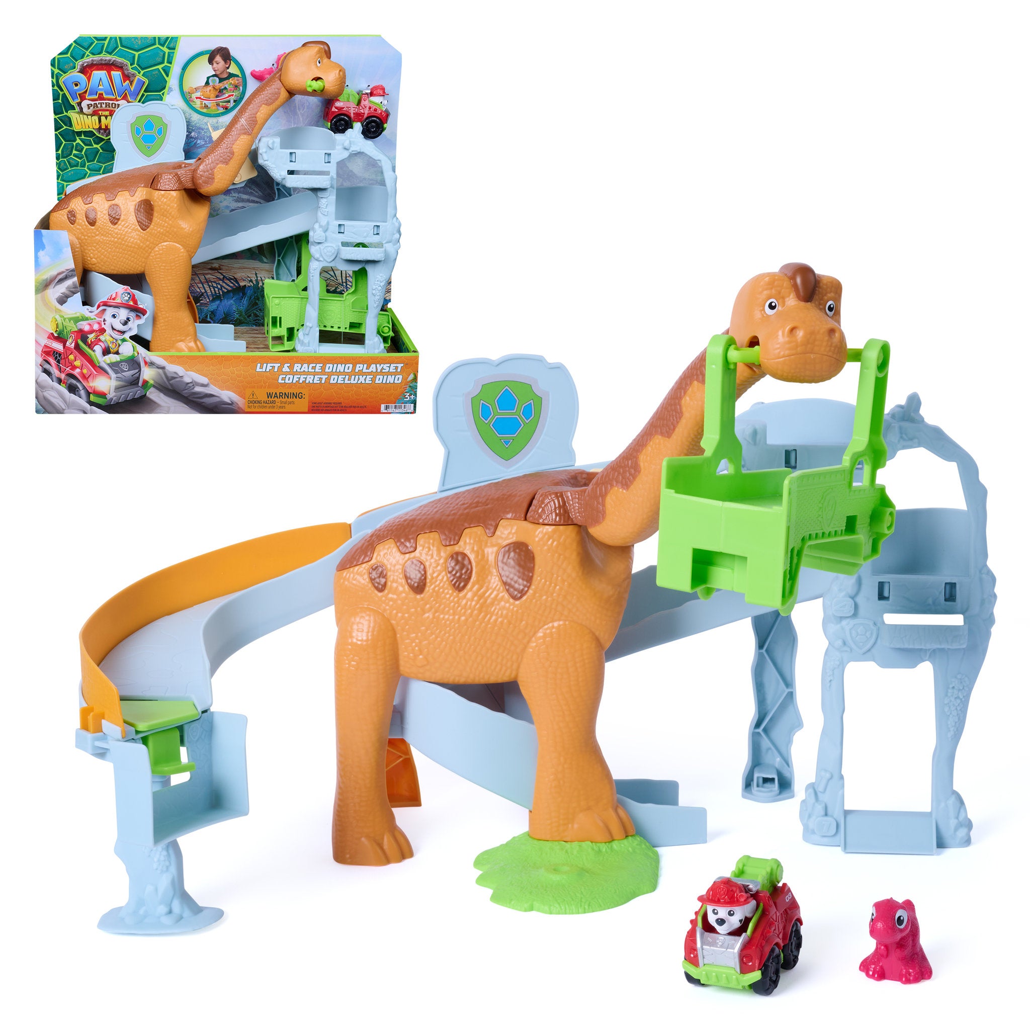 PAW Patrol The Dino Movie Lift & Race Dino Playset