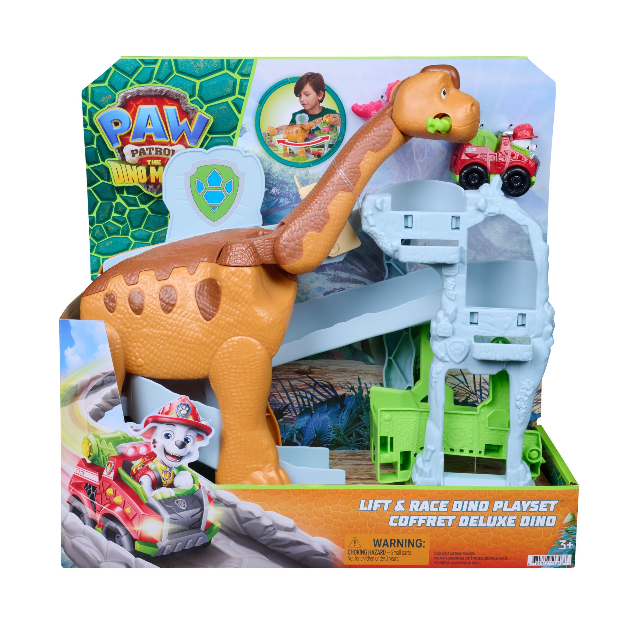 PAW Patrol The Dino Movie Lift & Race Dino Playset