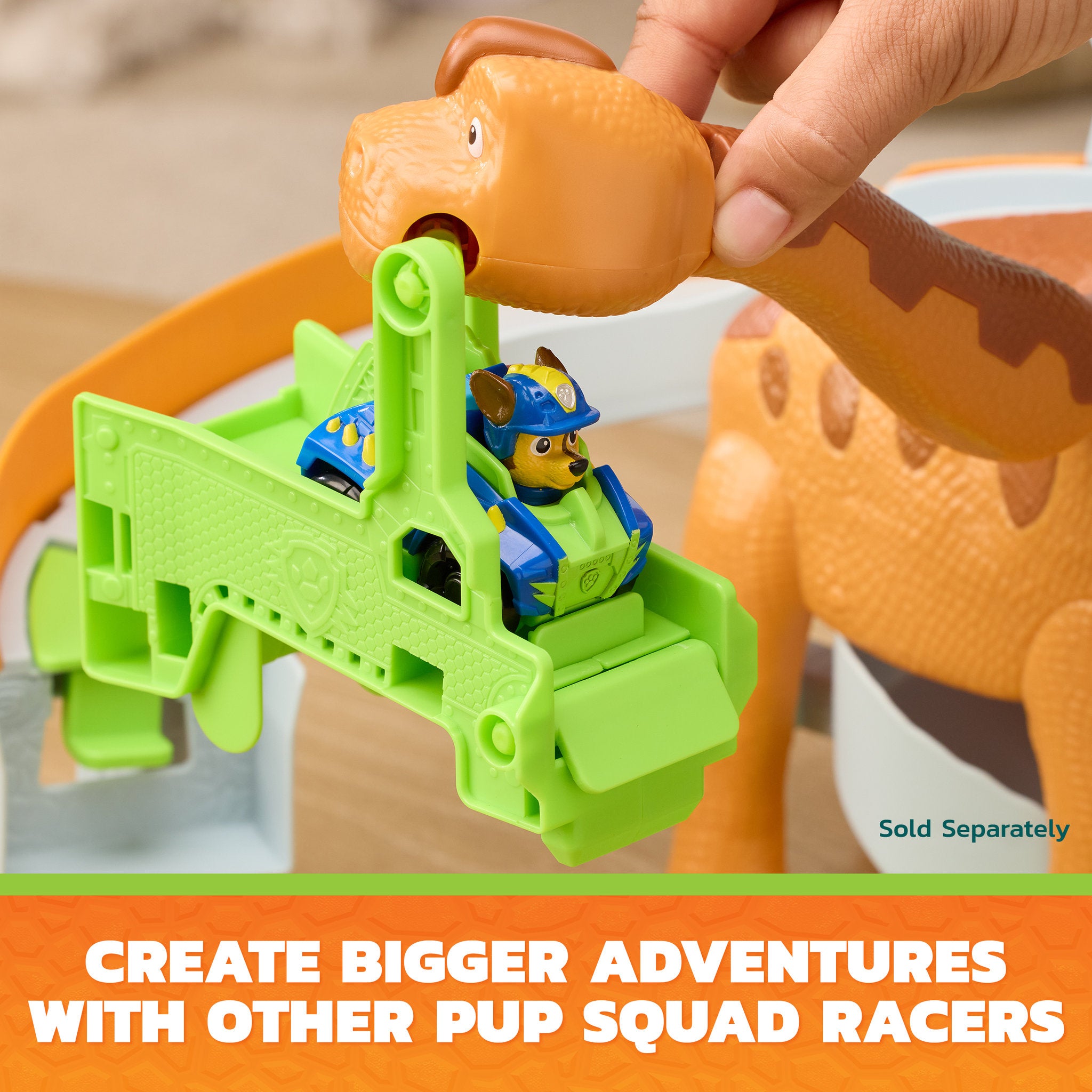 PAW Patrol The Dino Movie Lift & Race Dino Playset