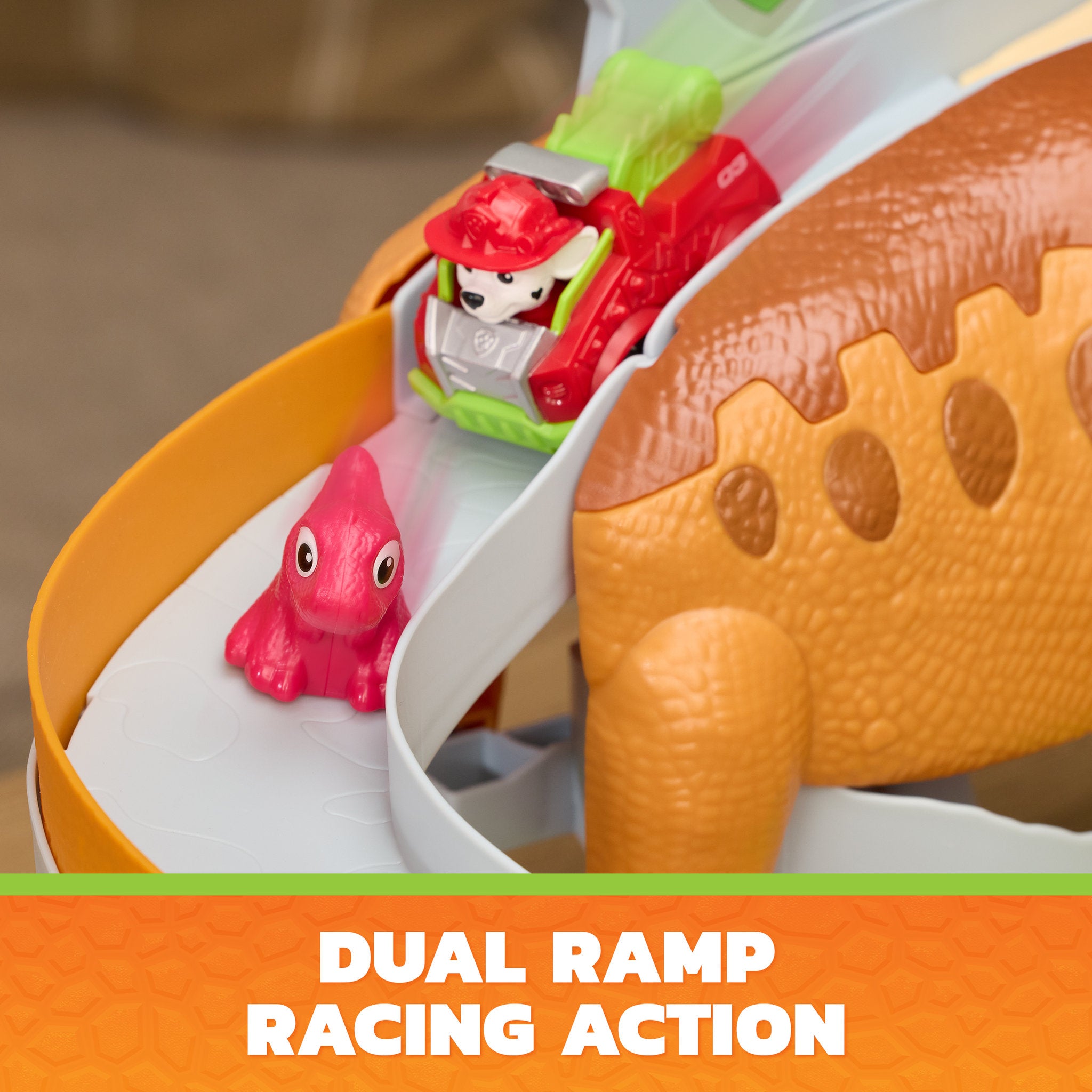 PAW Patrol The Dino Movie Lift & Race Dino Playset