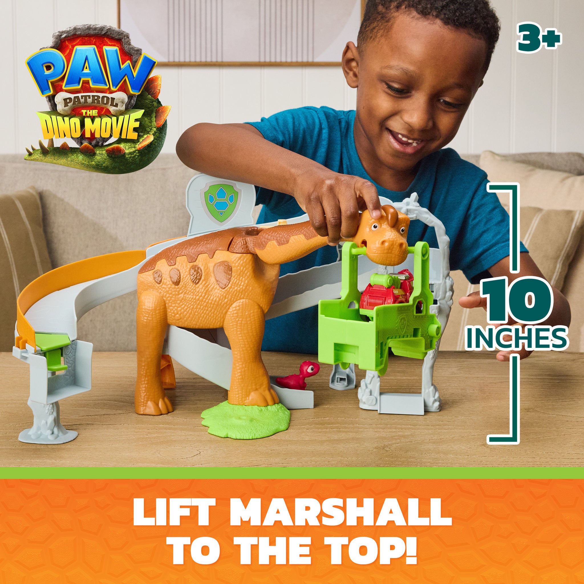 PAW Patrol The Dino Movie Lift & Race Dino Playset