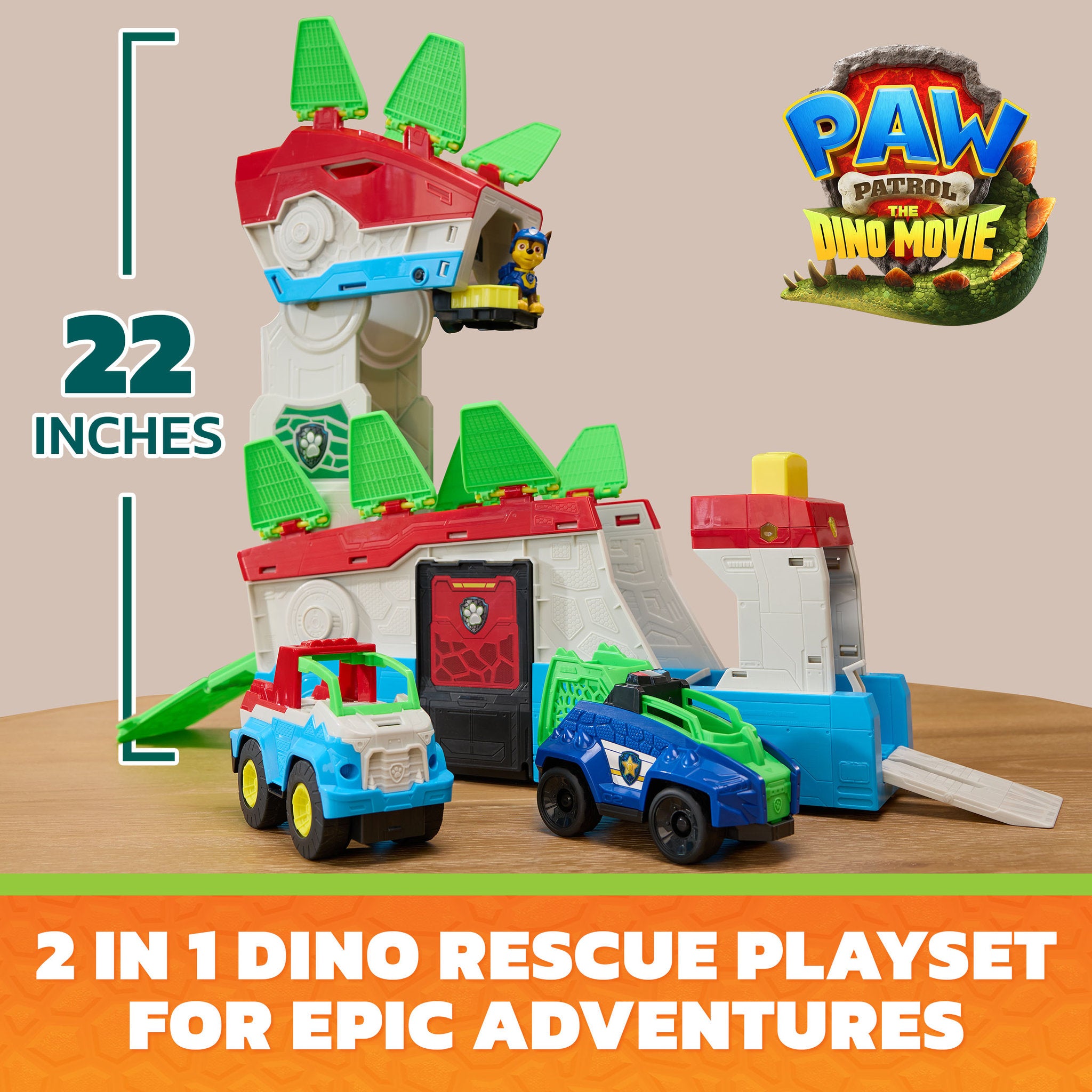 PAW Patrol The Dino Movie Dino Mobile Headquarters Playset