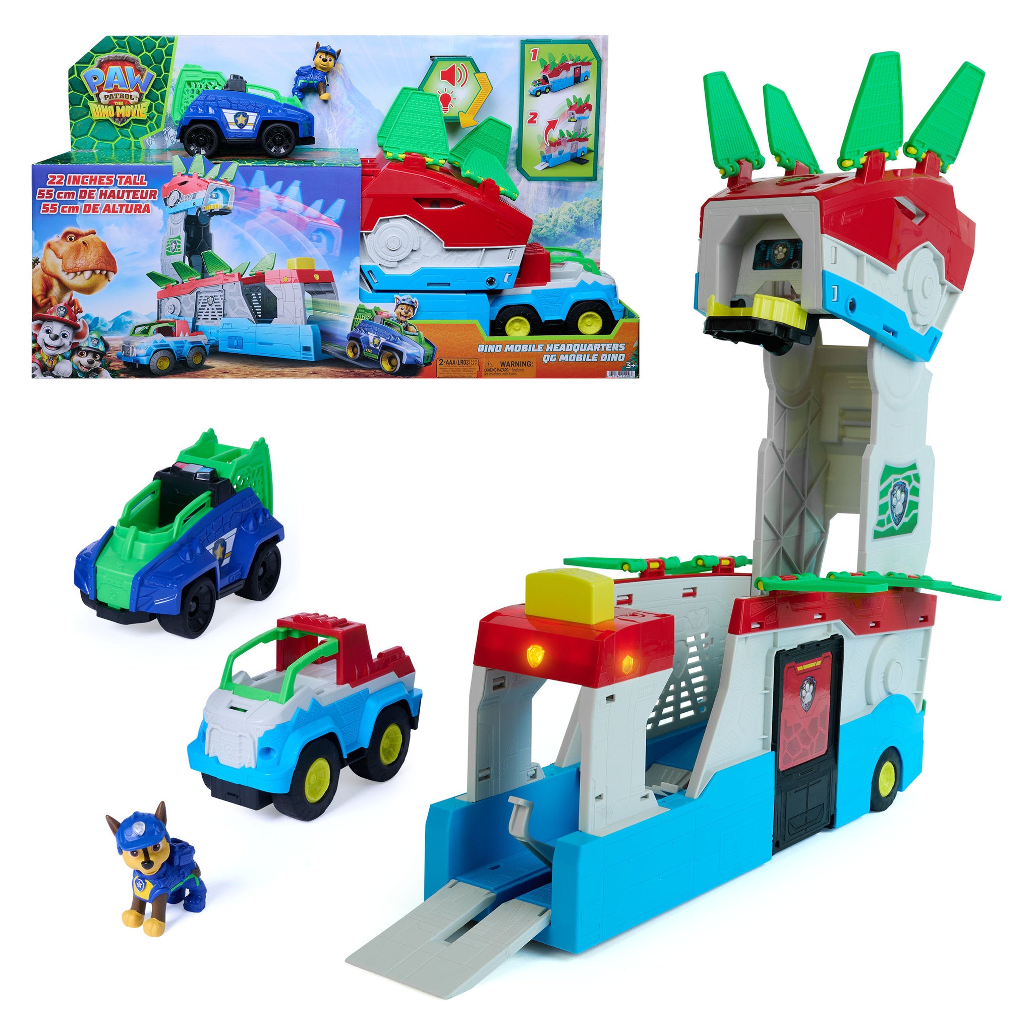 PAW Patrol The Dino Movie Dino Mobile Headquarters Playset