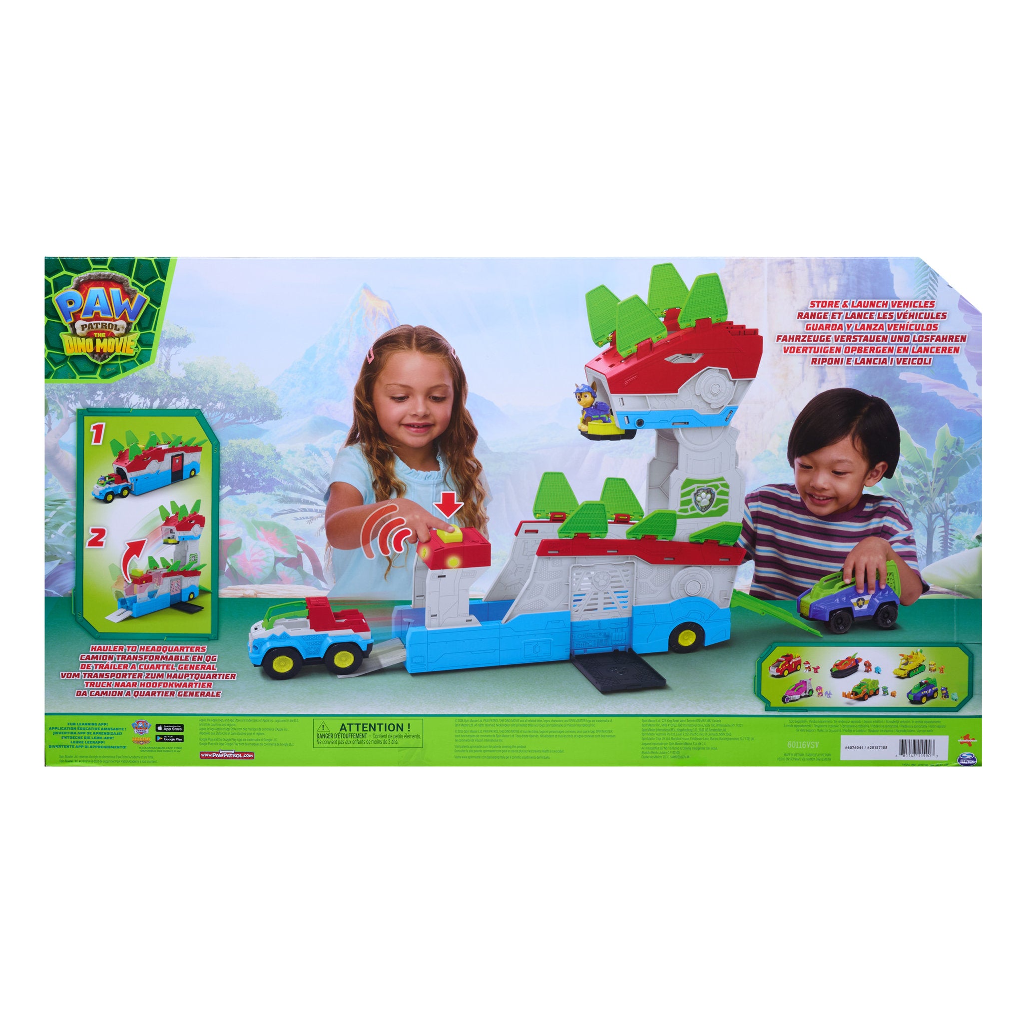 PAW Patrol The Dino Movie Dino Mobile Headquarters Playset