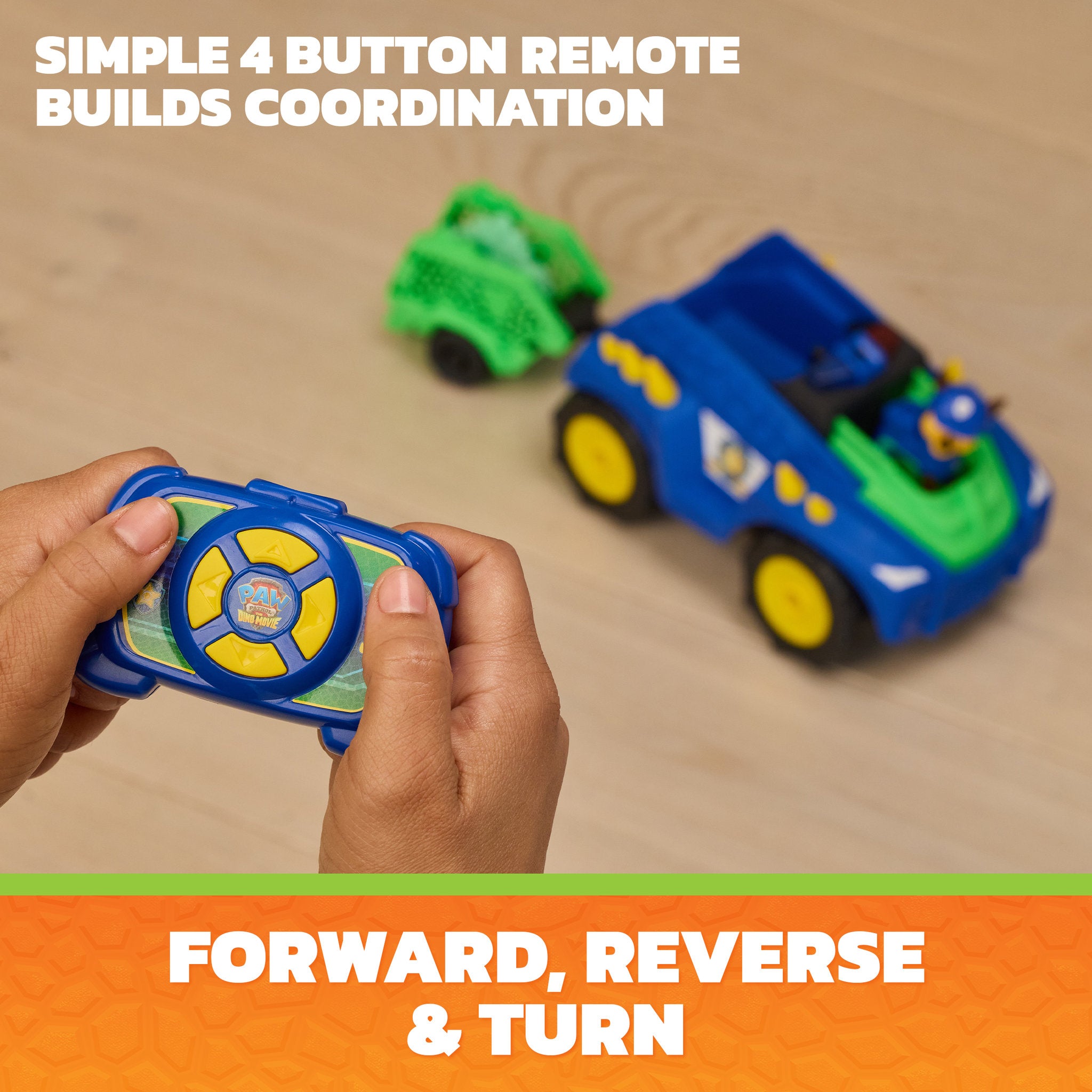 PAW Patrol The Dino Movie Dino Tow & Dash RC