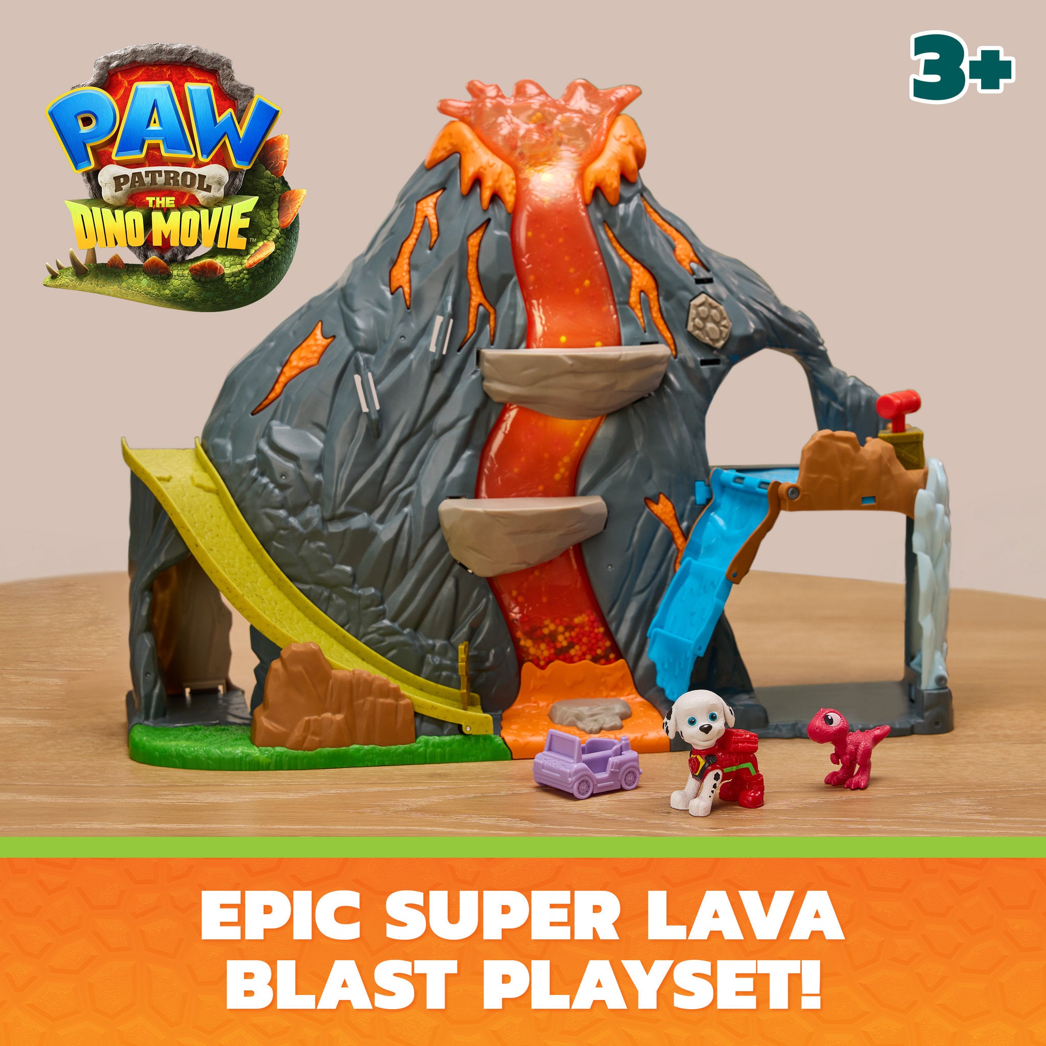 PAW Patrol The Dino Movie Super Lava Blast Playset