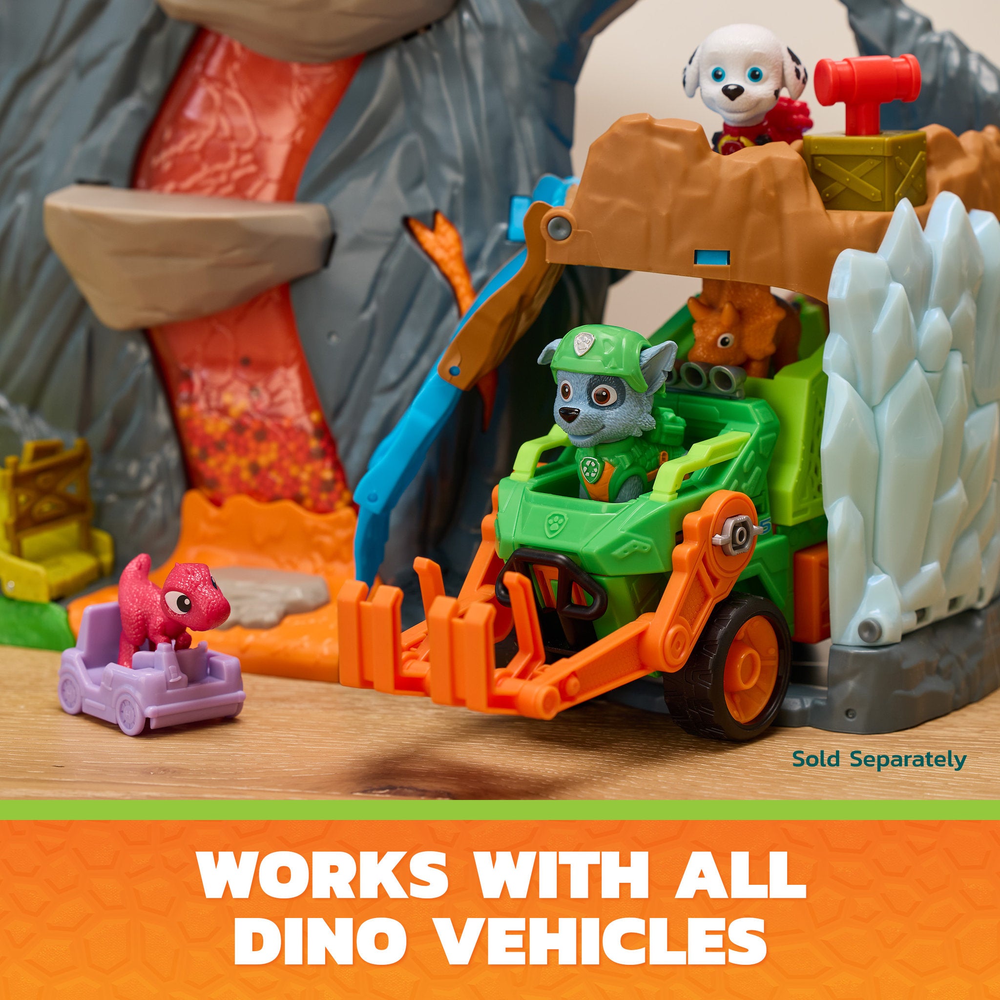 PAW Patrol The Dino Movie Super Lava Blast Playset
