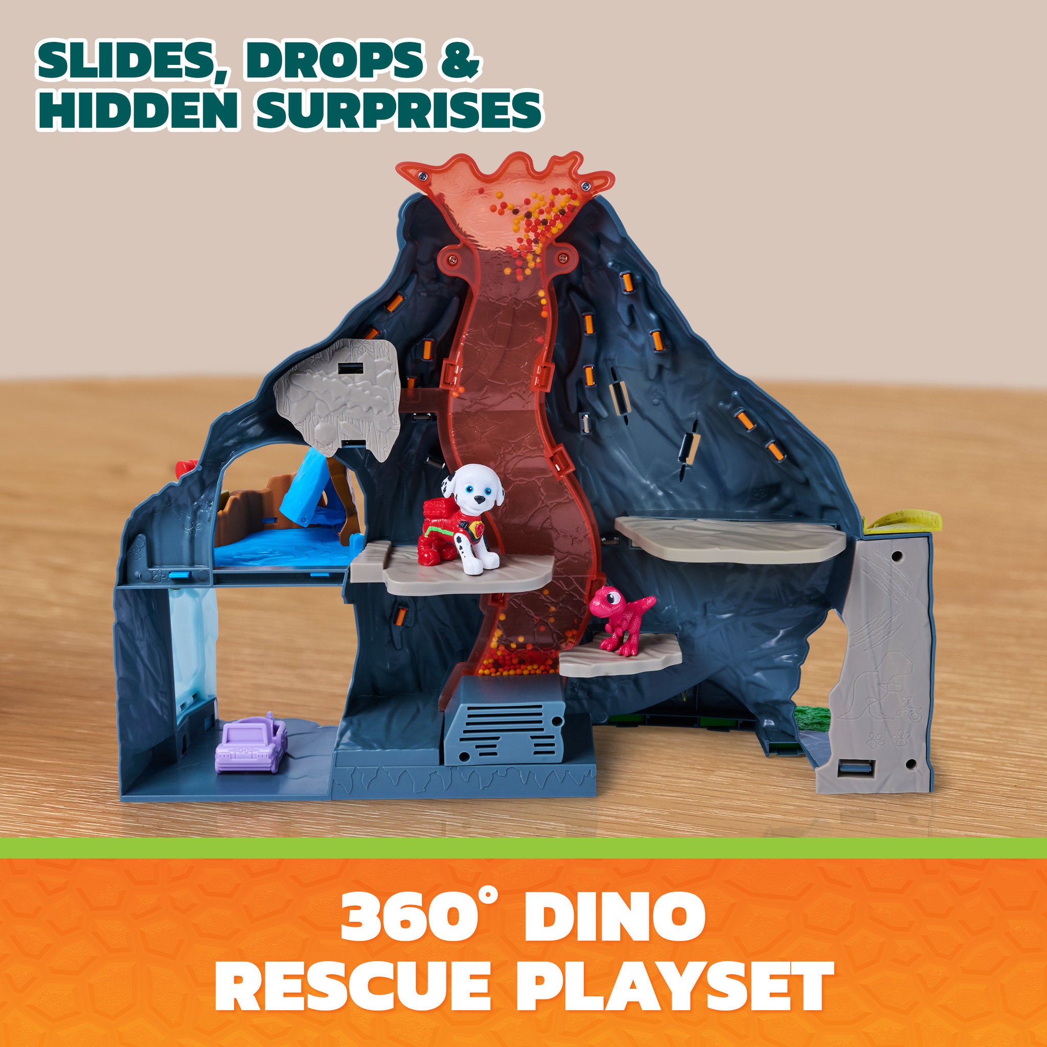 PAW Patrol The Dino Movie Super Lava Blast Playset