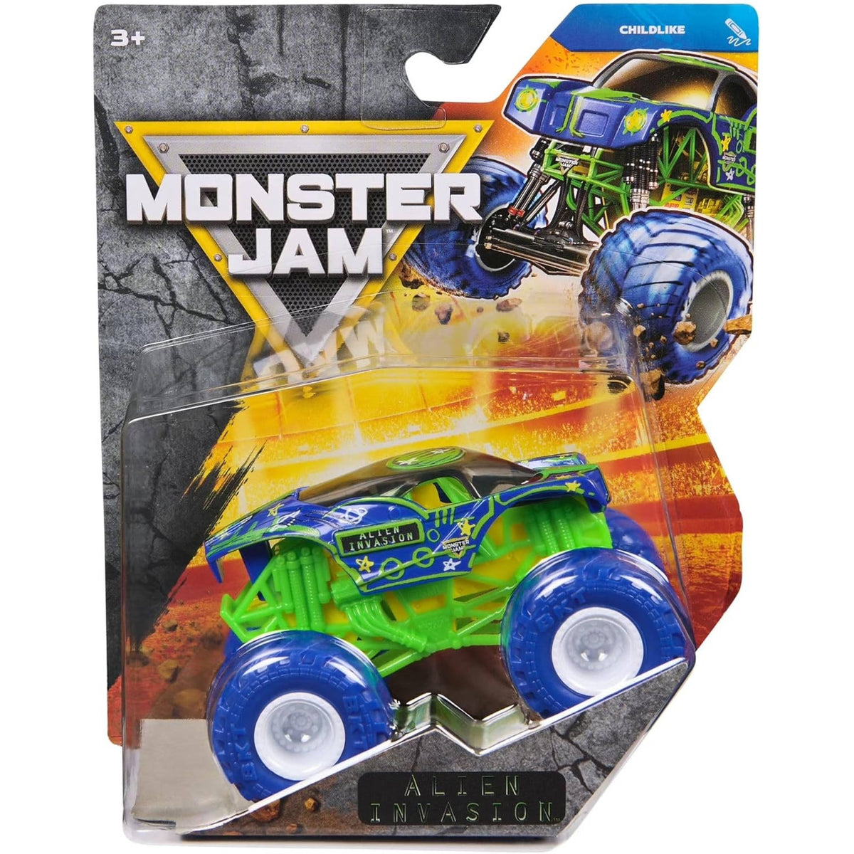 Monster Jam 1:64 Die-Cast Monster Truck Series 45 Alien Invasion