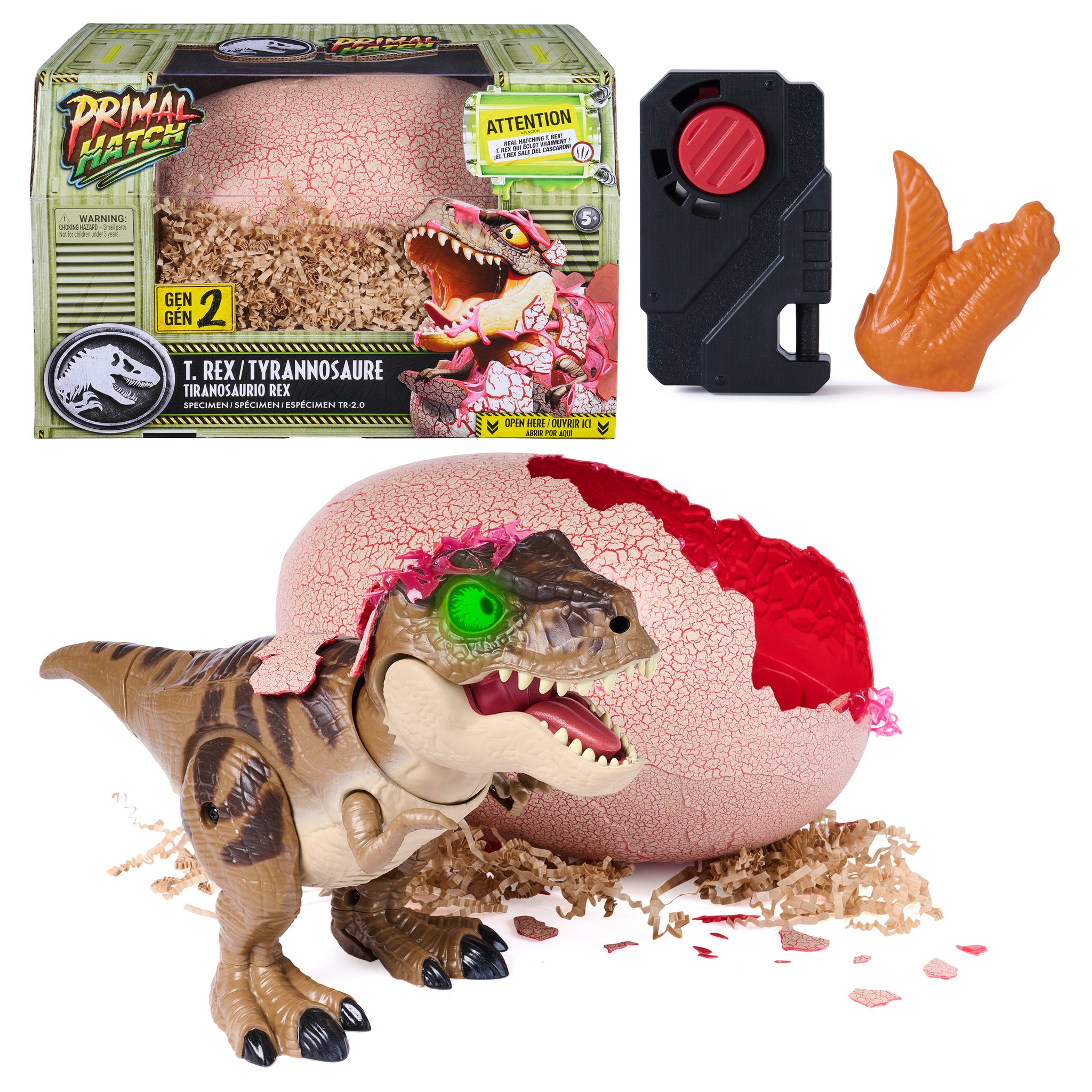 Jurassic World Primal Hatch Gen 2 Interactive Dinosaur & Egg
