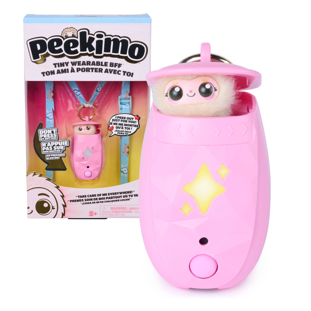 Peekimo Tiny Wearable Interactive Pet - Pink