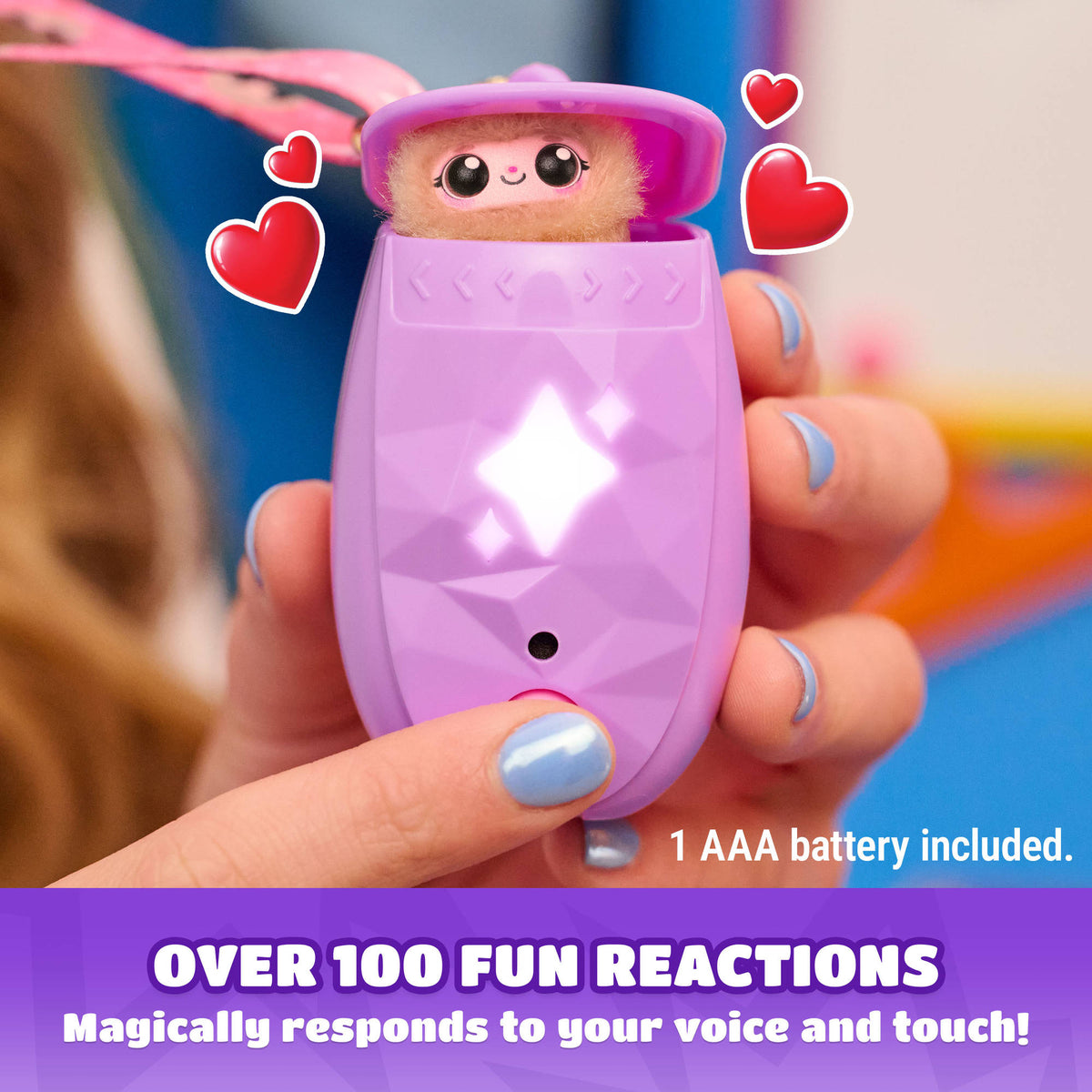 Peekimo Tiny Wearable Interactive Pet - Pink