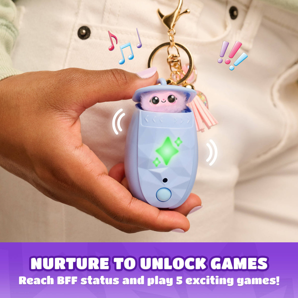 Peekimo Tiny Wearable Interactive Pet - Purple
