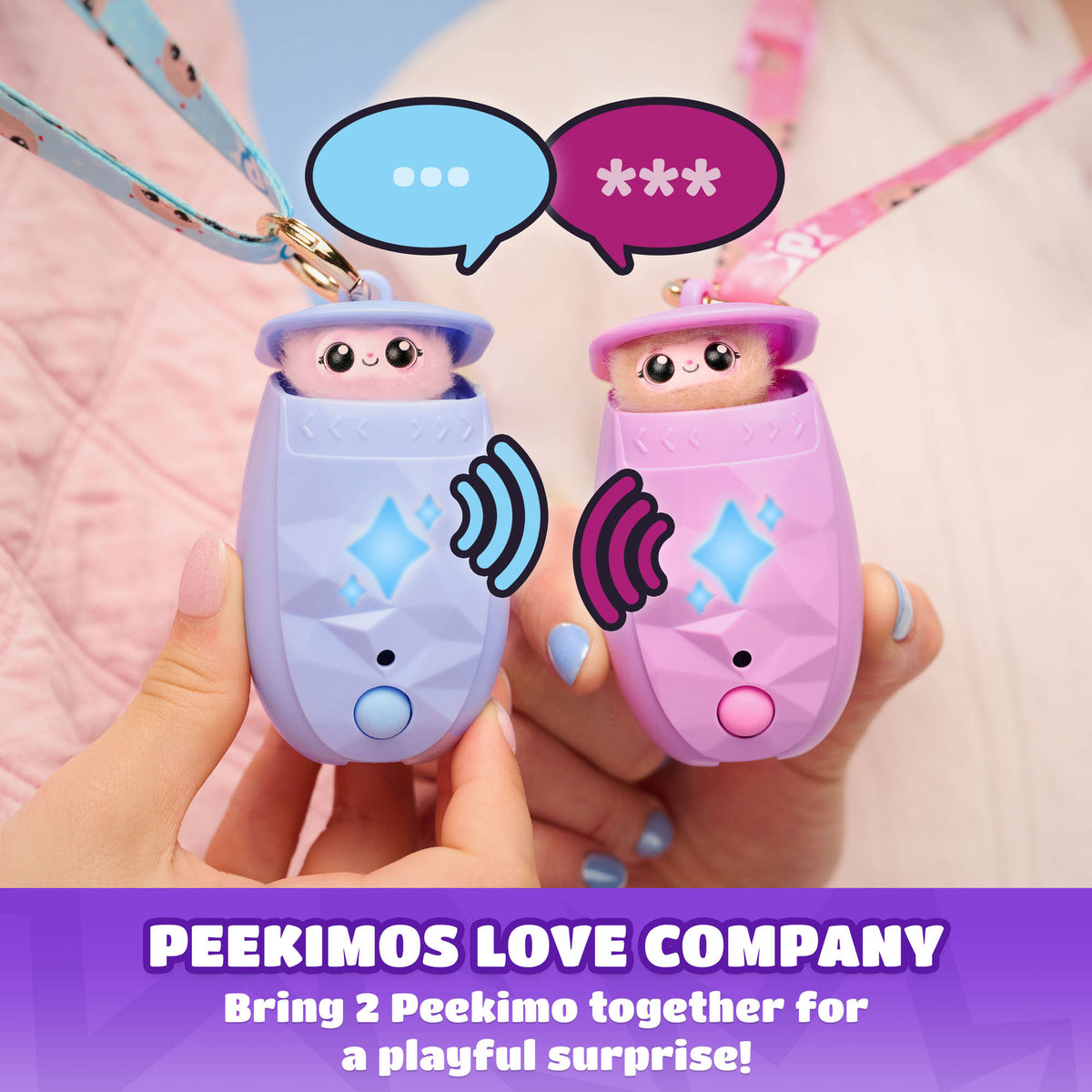 Peekimo Tiny Wearable Interactive Pet - Purple