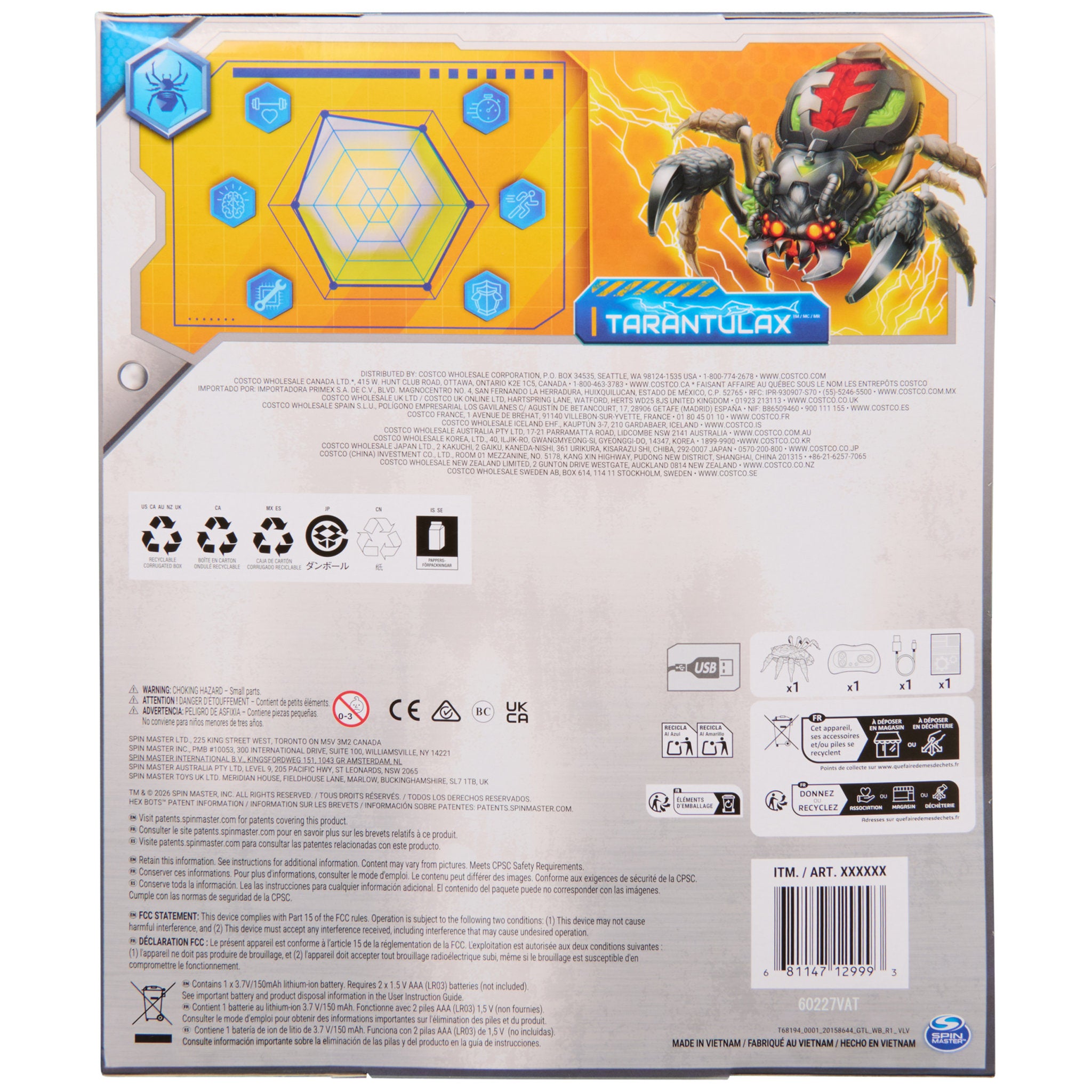 Hex Bots Remote Control Crawling Spider