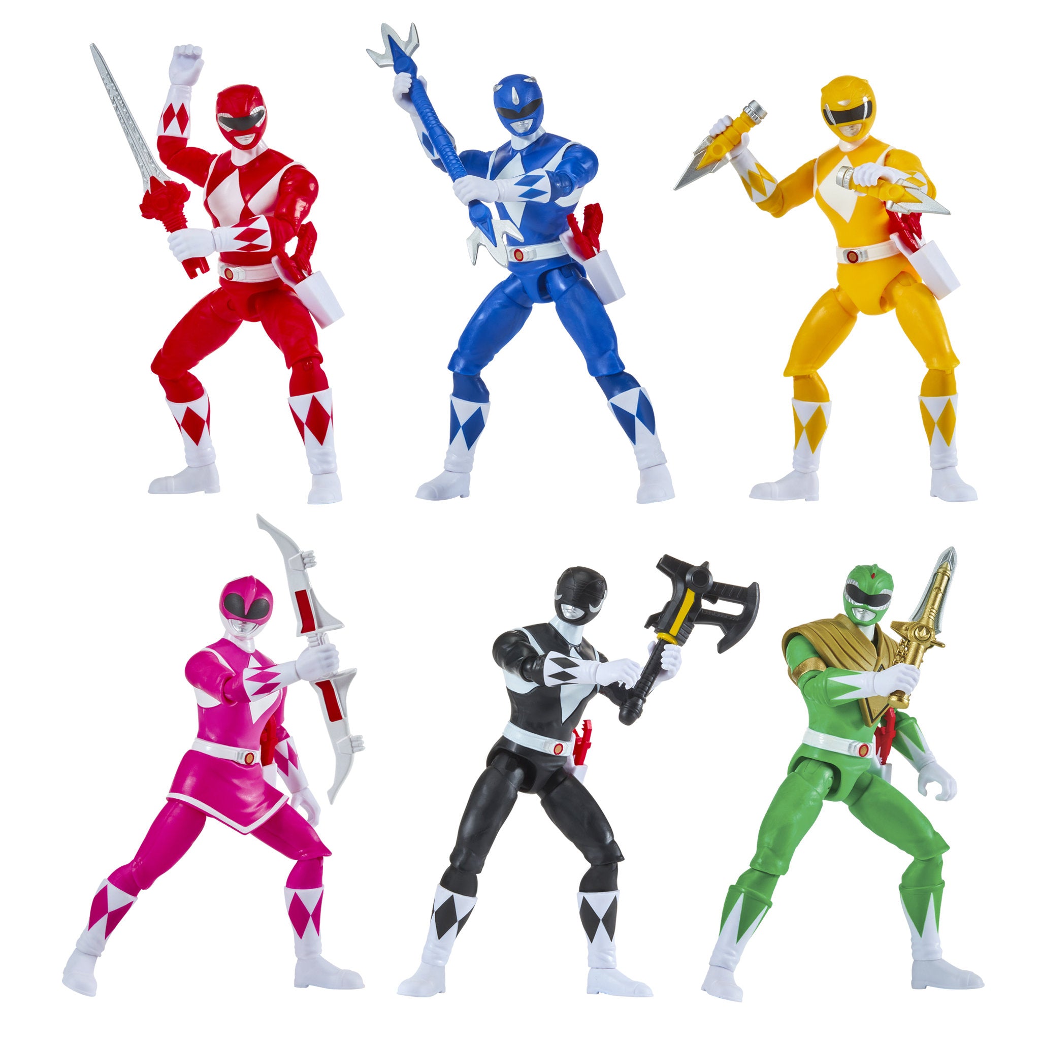 Mighty Morphin Power Rangers Re-Ignition 6 Figure Set
