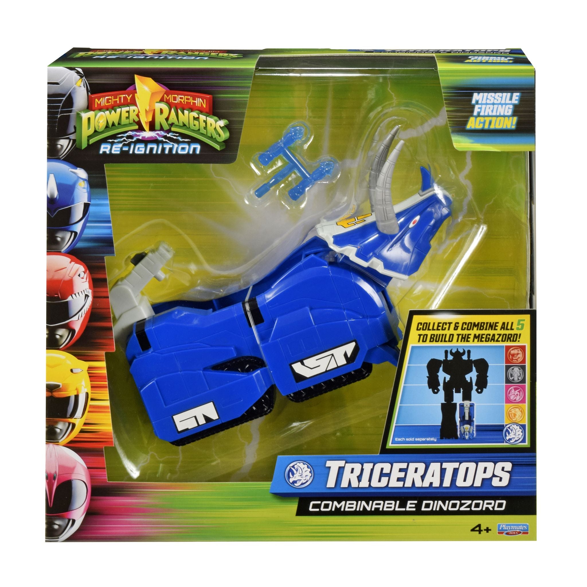 Power Rangers Mighty Morphin Combinable Dinozord -Triceratops
