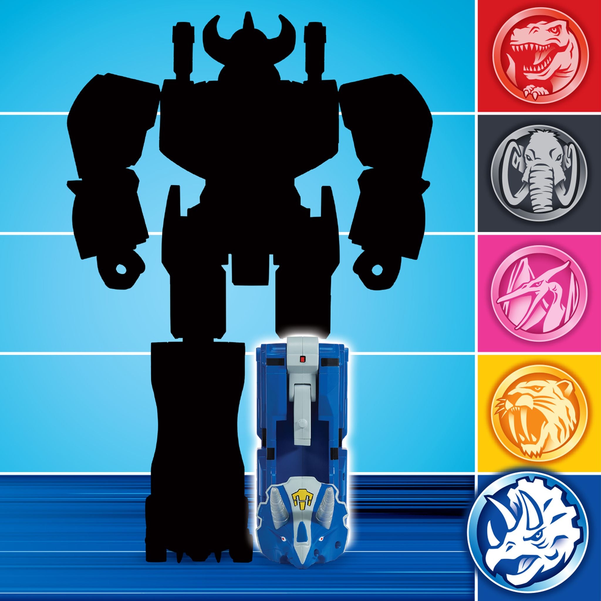 Power Rangers Mighty Morphin Combinable Dinozord -Triceratops