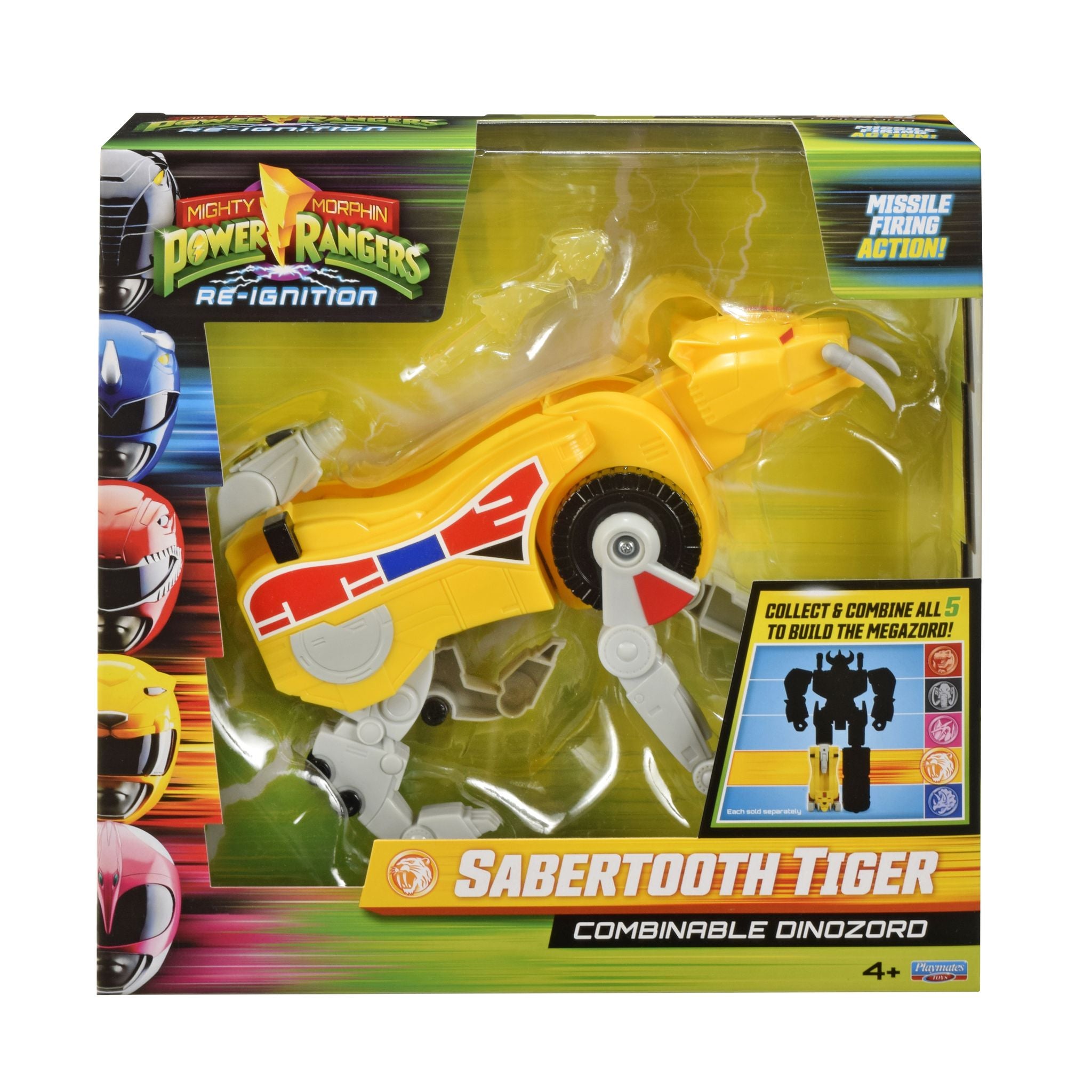 Power Rangers Mighty Morphin Combinable Dinozord - Sabertooth Tiger