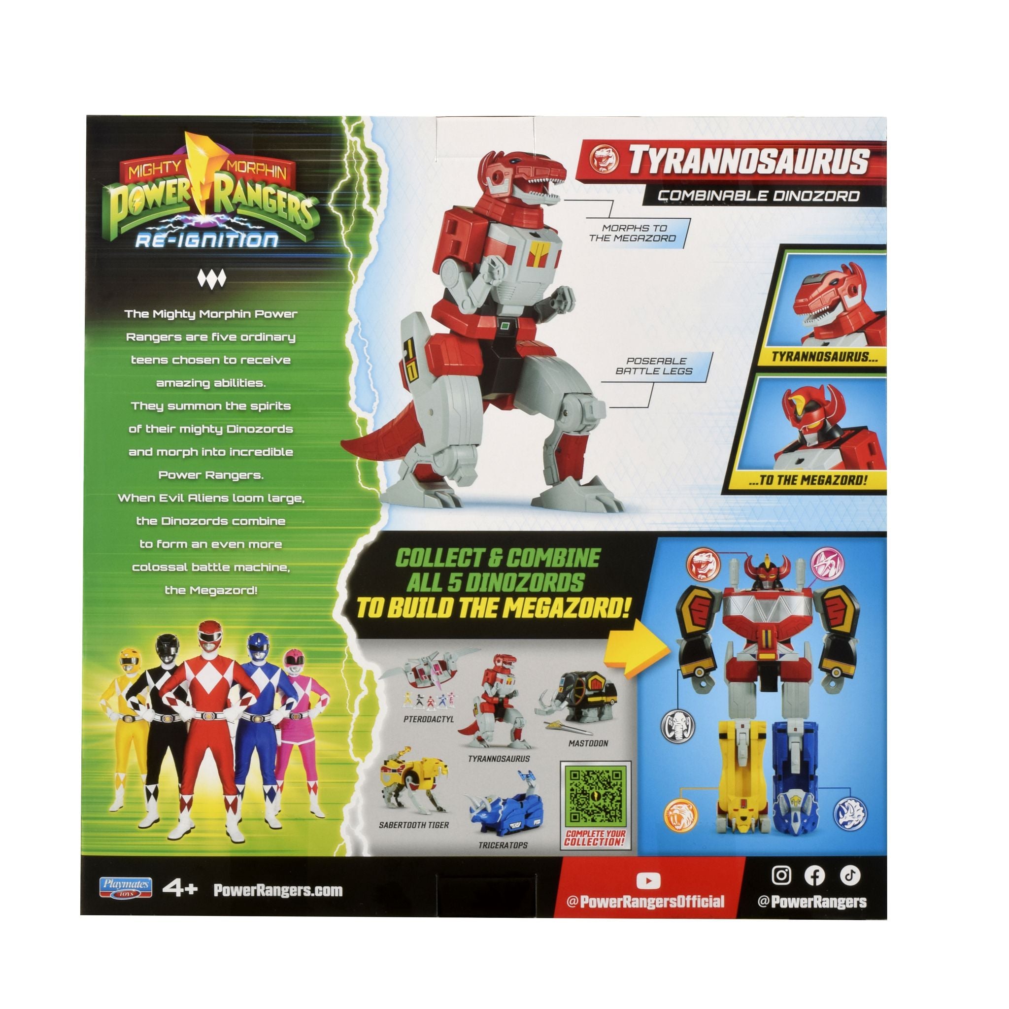 Power Rangers Mighty Morphin Combinable Dinozord -Tyrannosaurus - Toyworld Australia