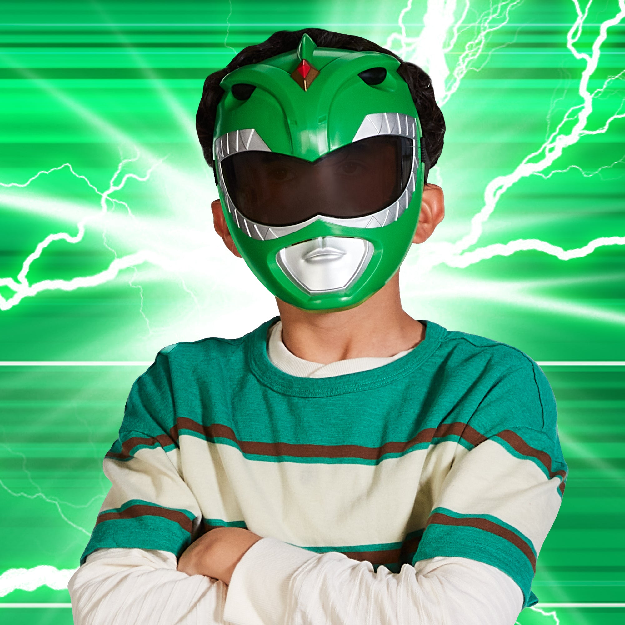 Mighty Morphin Power Rangers Mask - Green Ranger