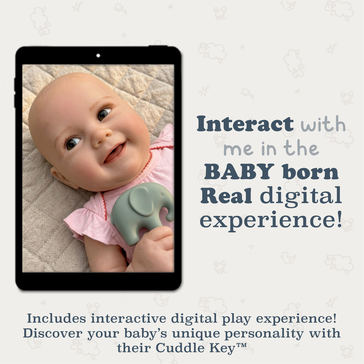 BABY Born Real 43cm Doll - Light Skin Open Eyed Boy