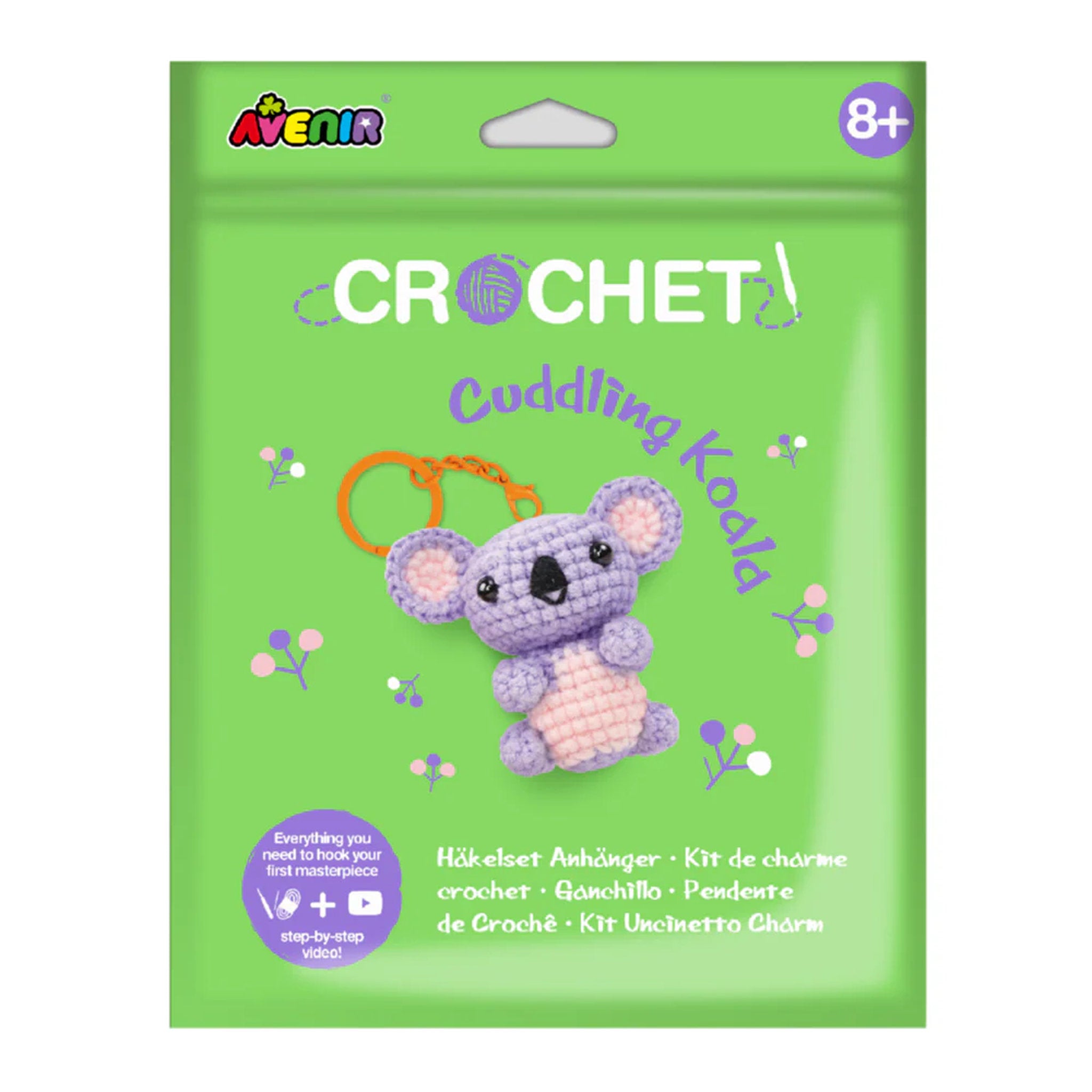 Crochet Keychain - Cuddling Koala