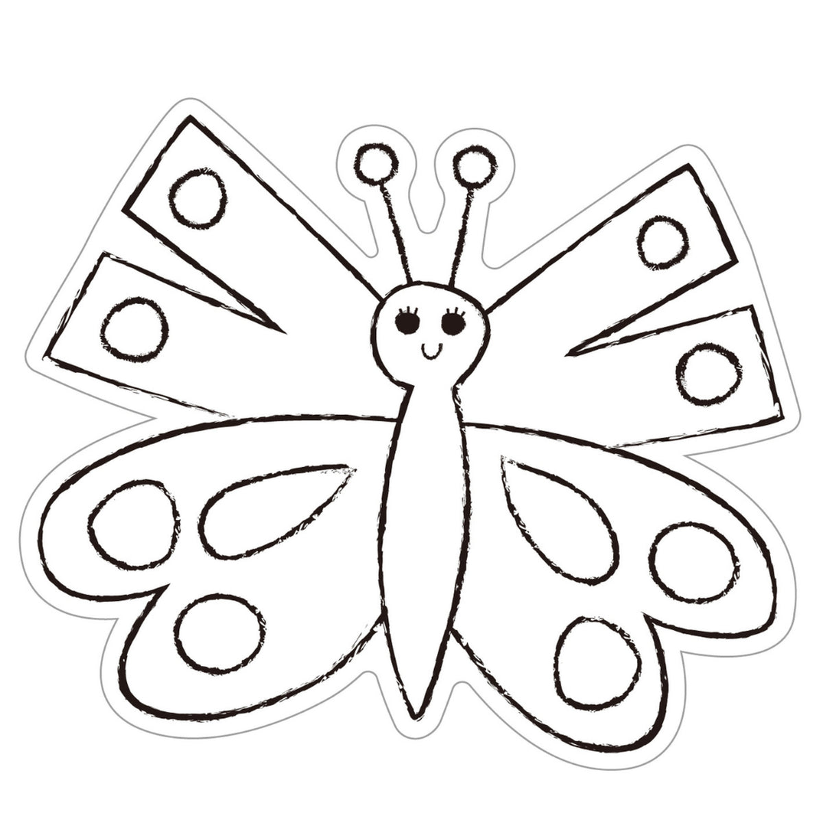 Play 'N' Colour Window Art Butterfly Garden