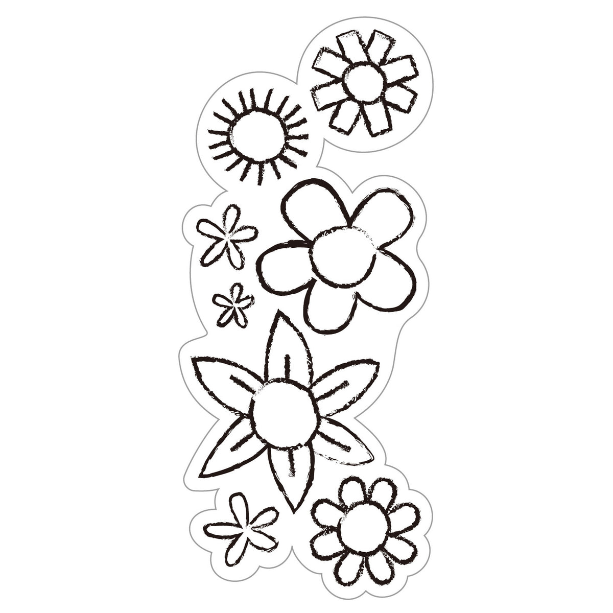 Play 'N' Colour Window Art Butterfly Garden