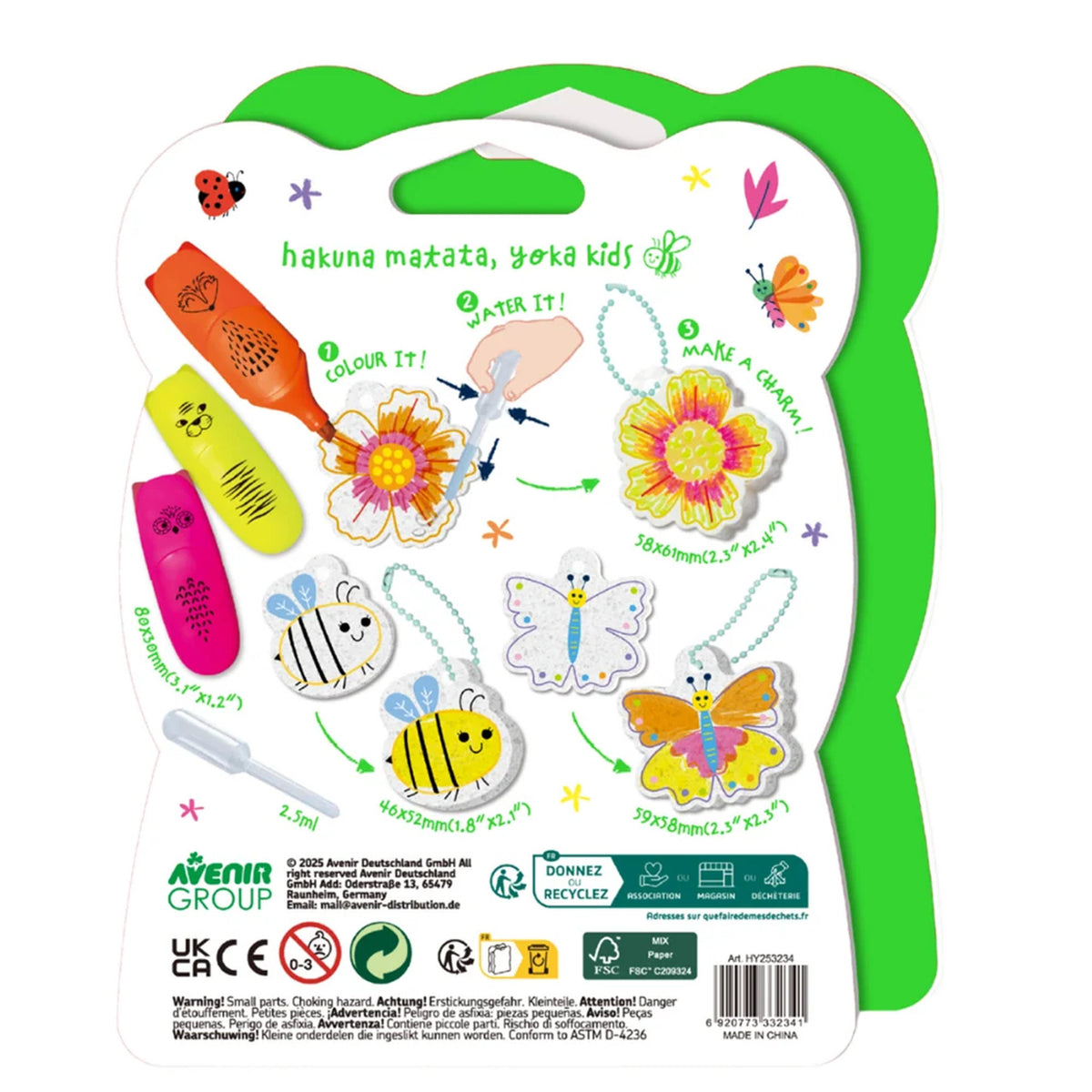 Haku Yoka Play 'N' Colour Garden Aqua Puffs Art Set