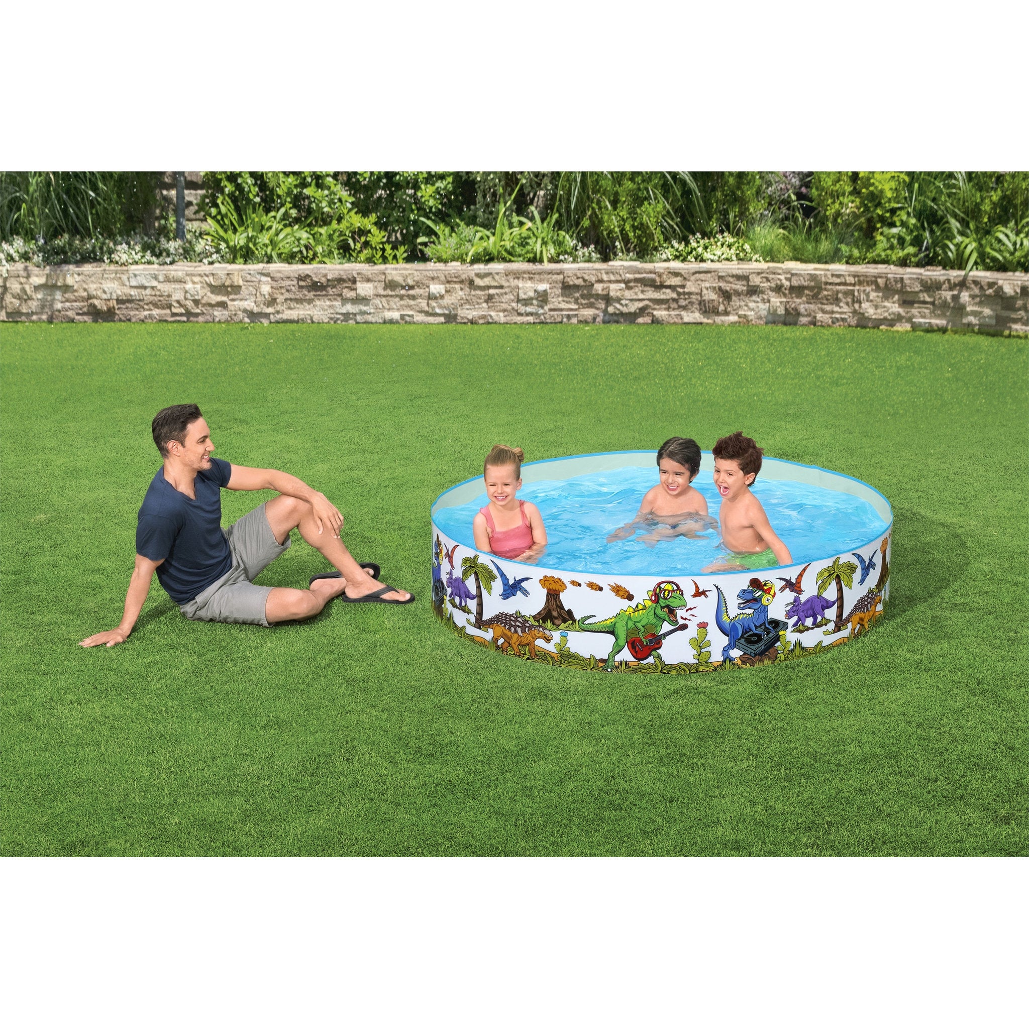 Bestway Fill And Swim Dinosaur 6ft Play Pool