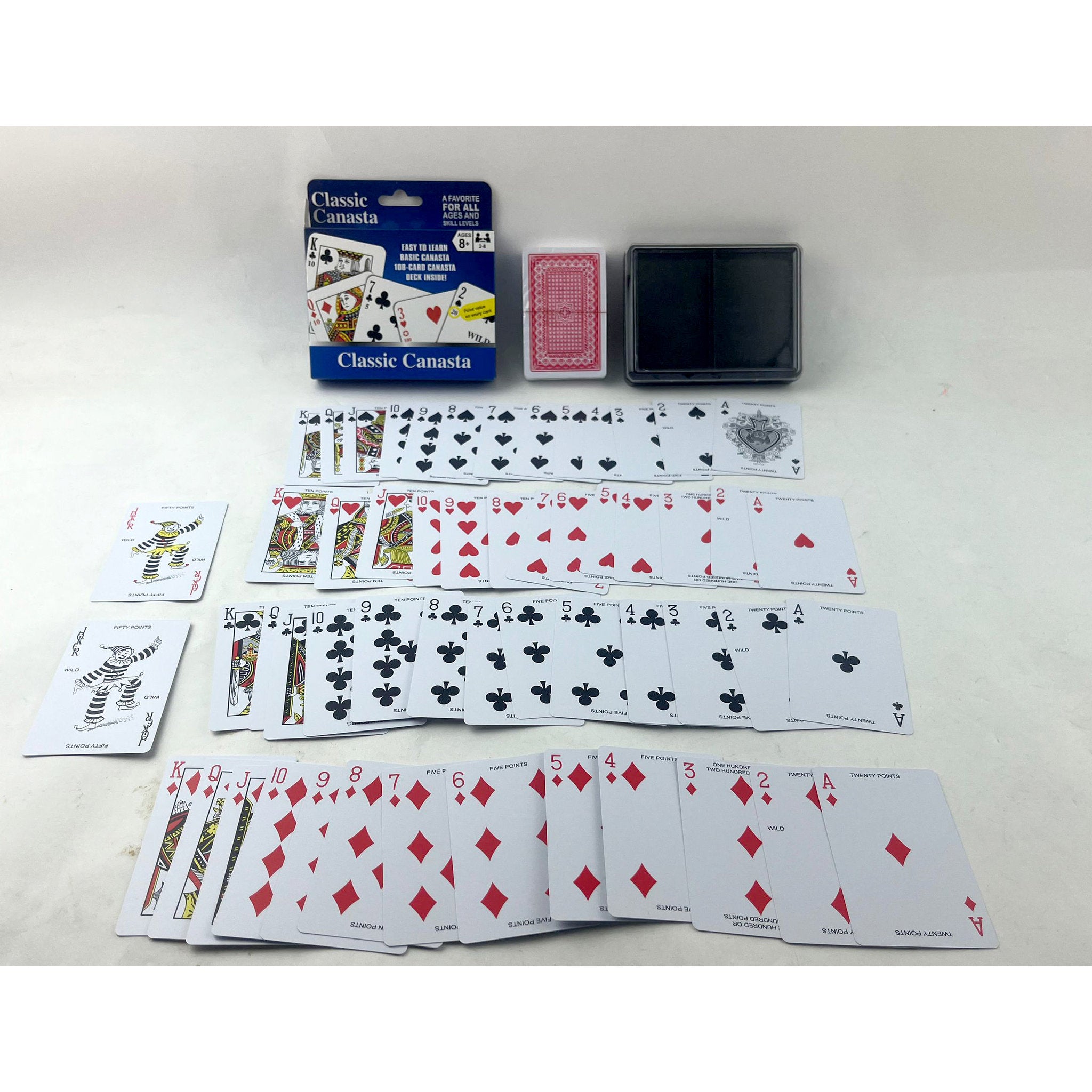 Classic Canasta Playing Card Game with Value Points - Toyworld Australia