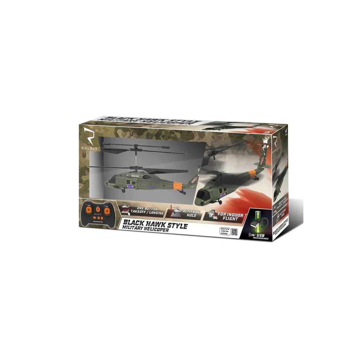 Revolt Radio Control 2.4GHZ Blackhawk Helicopter
