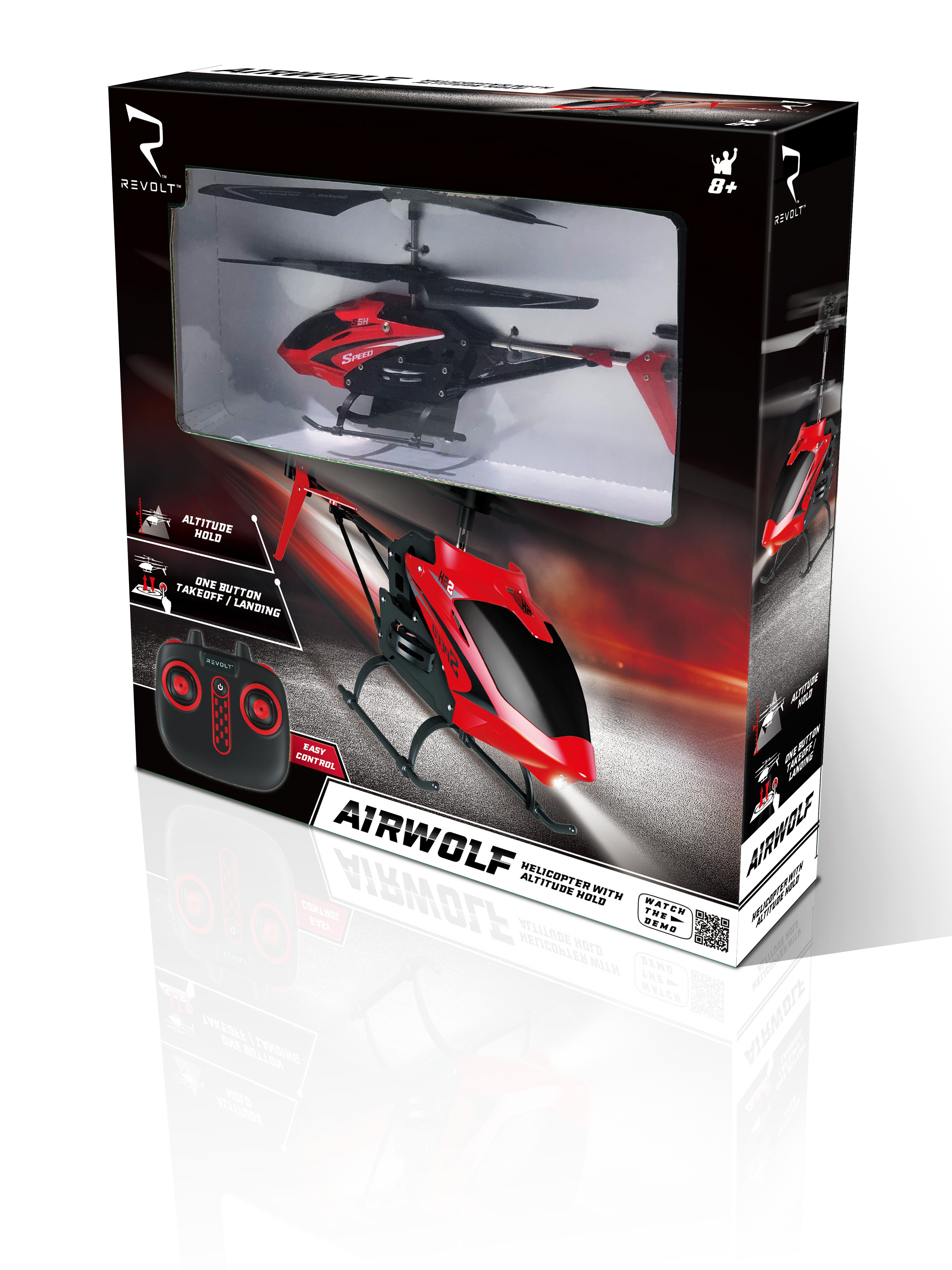 Revolt Radio Control Airwolf Helicopter With Auto Hover