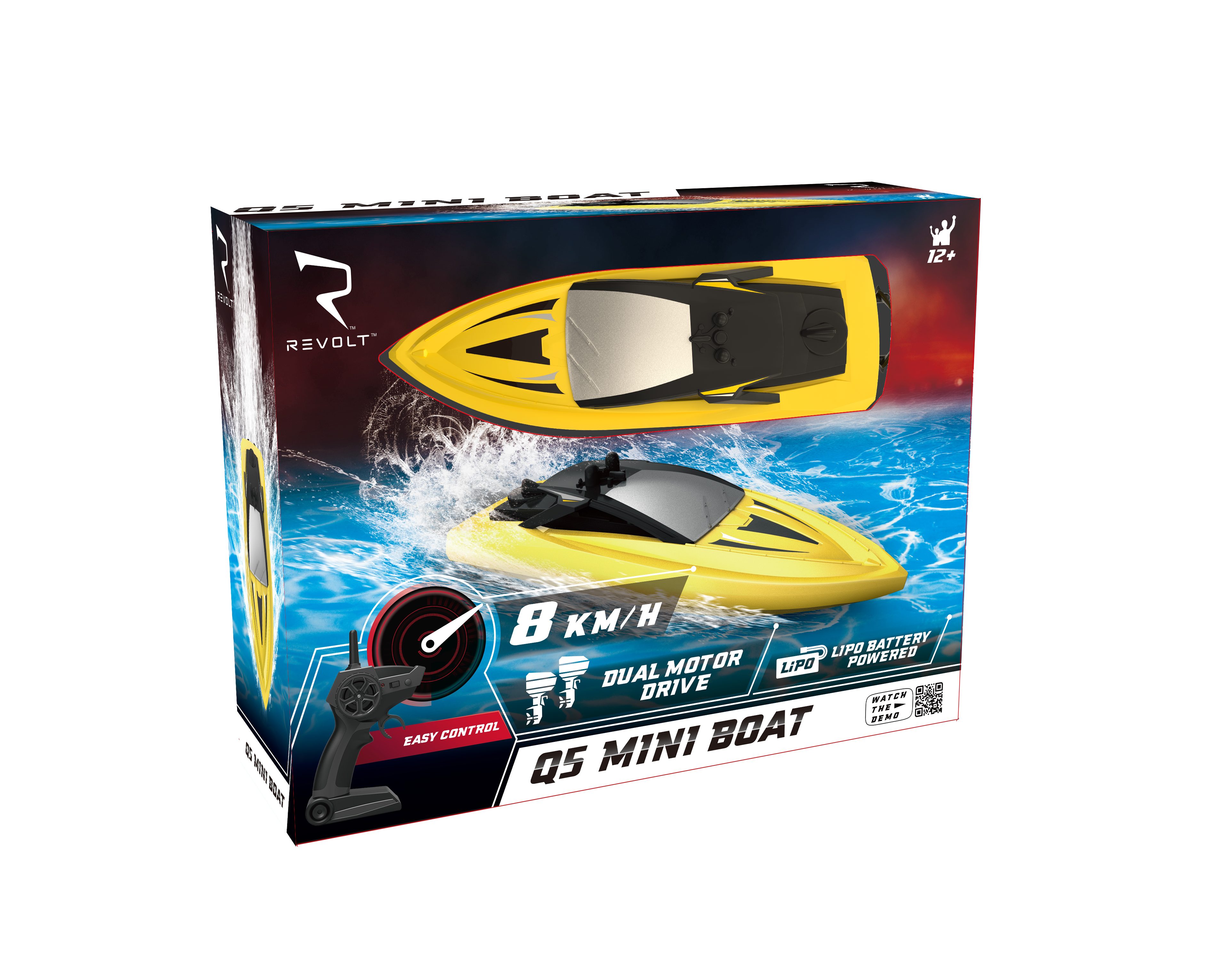 Revolt RC Q5 Mini Boat Dual Motor Drive Assorted Styles