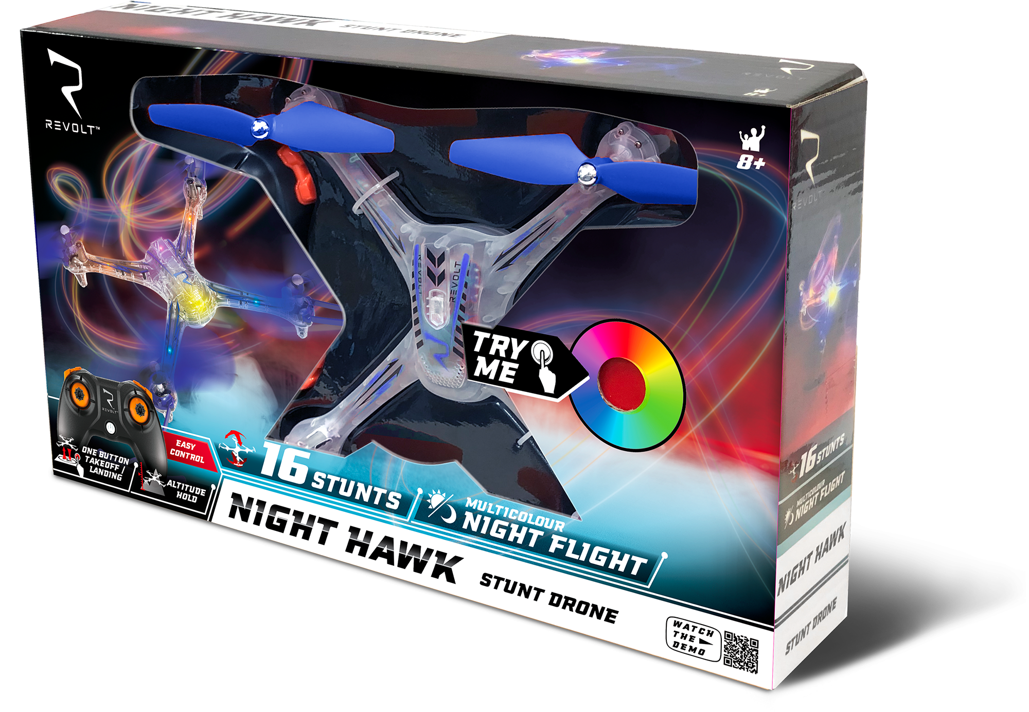 Revolt Radio Control Night Hawk Stunt Drone