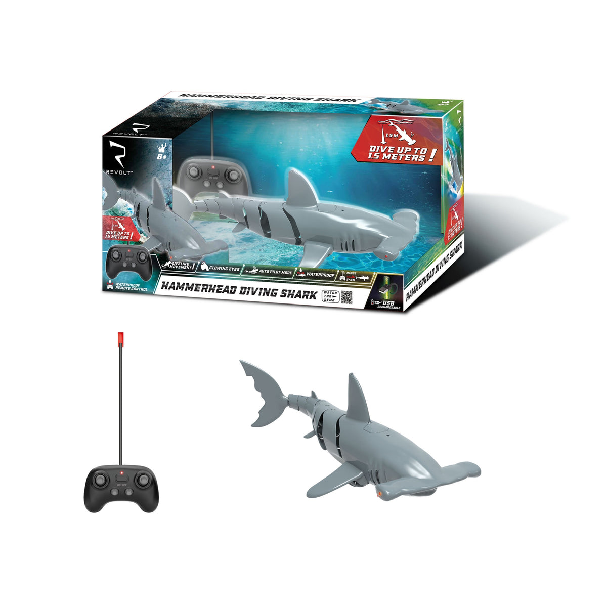 Revolt Radio Control Hammerhead Diving Shark