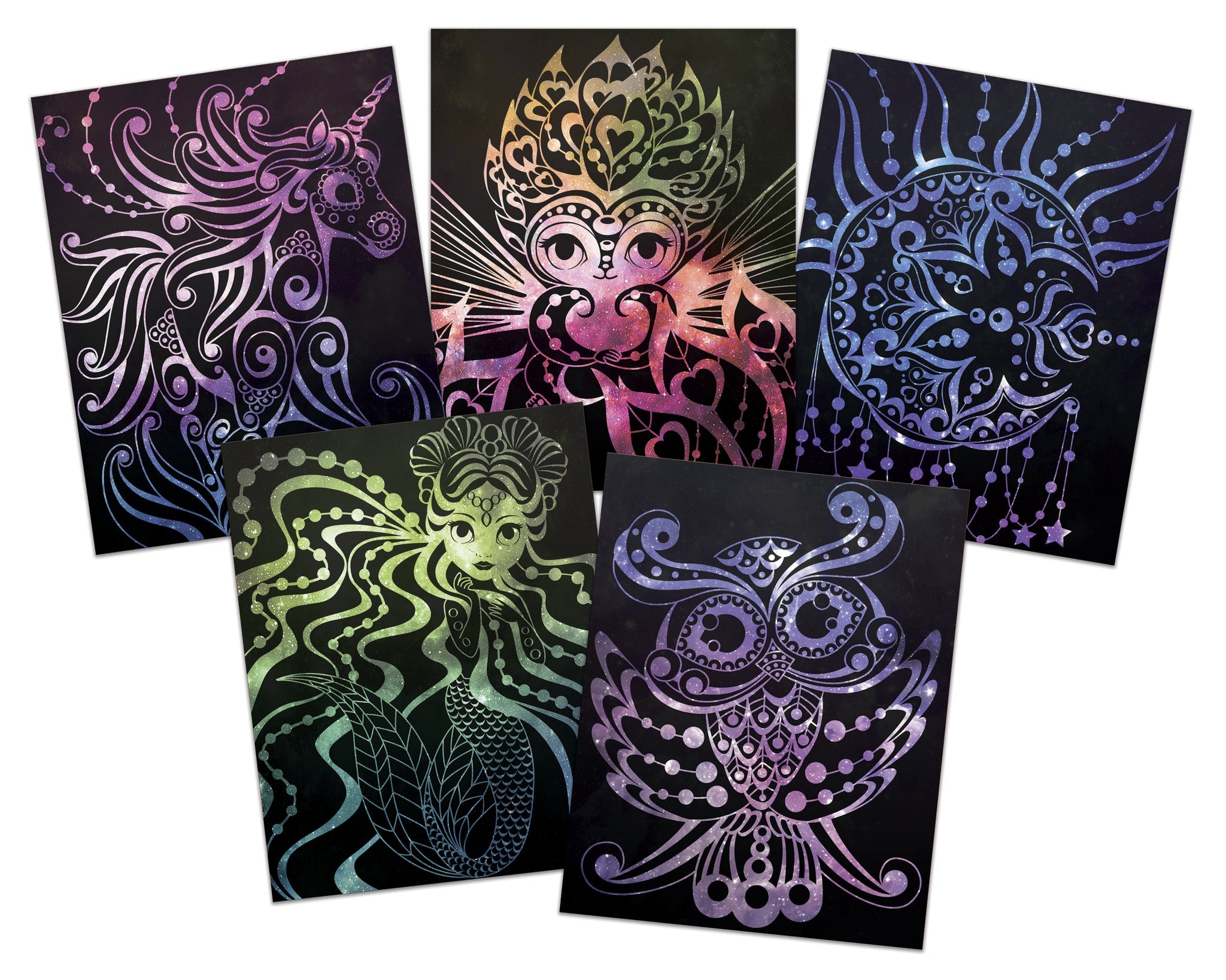 Nebulous Stars Scratch Art Isadora