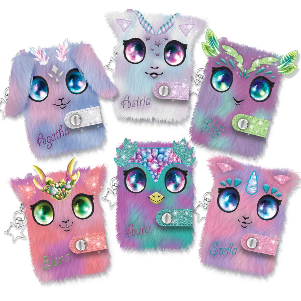 Nebulous Stars Fuzzy Mini Notebook Assorted Styles